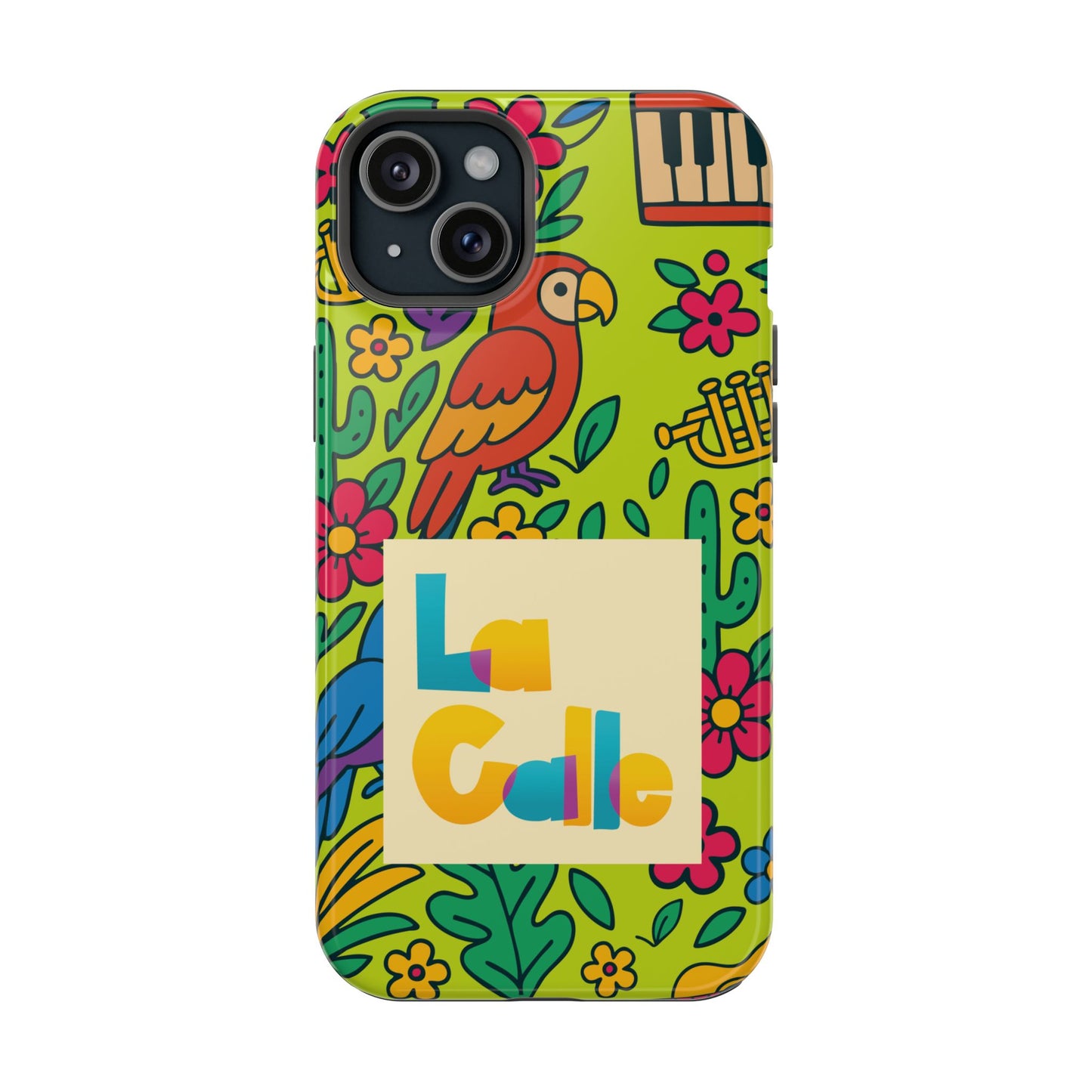 Impact-Resistant Phone Case – Electric Verde by La Calle Band