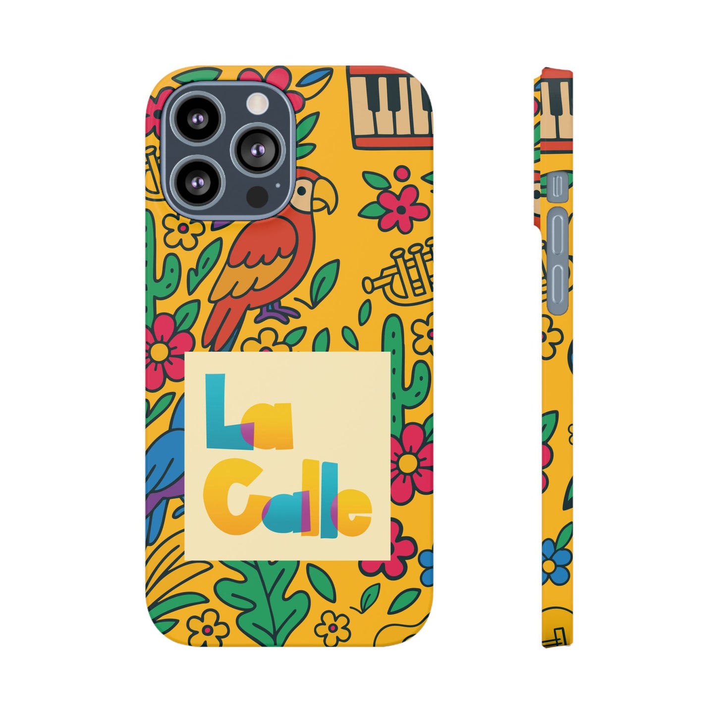 Slim Phone Case – Amarillo Ritmo by La Calle Band