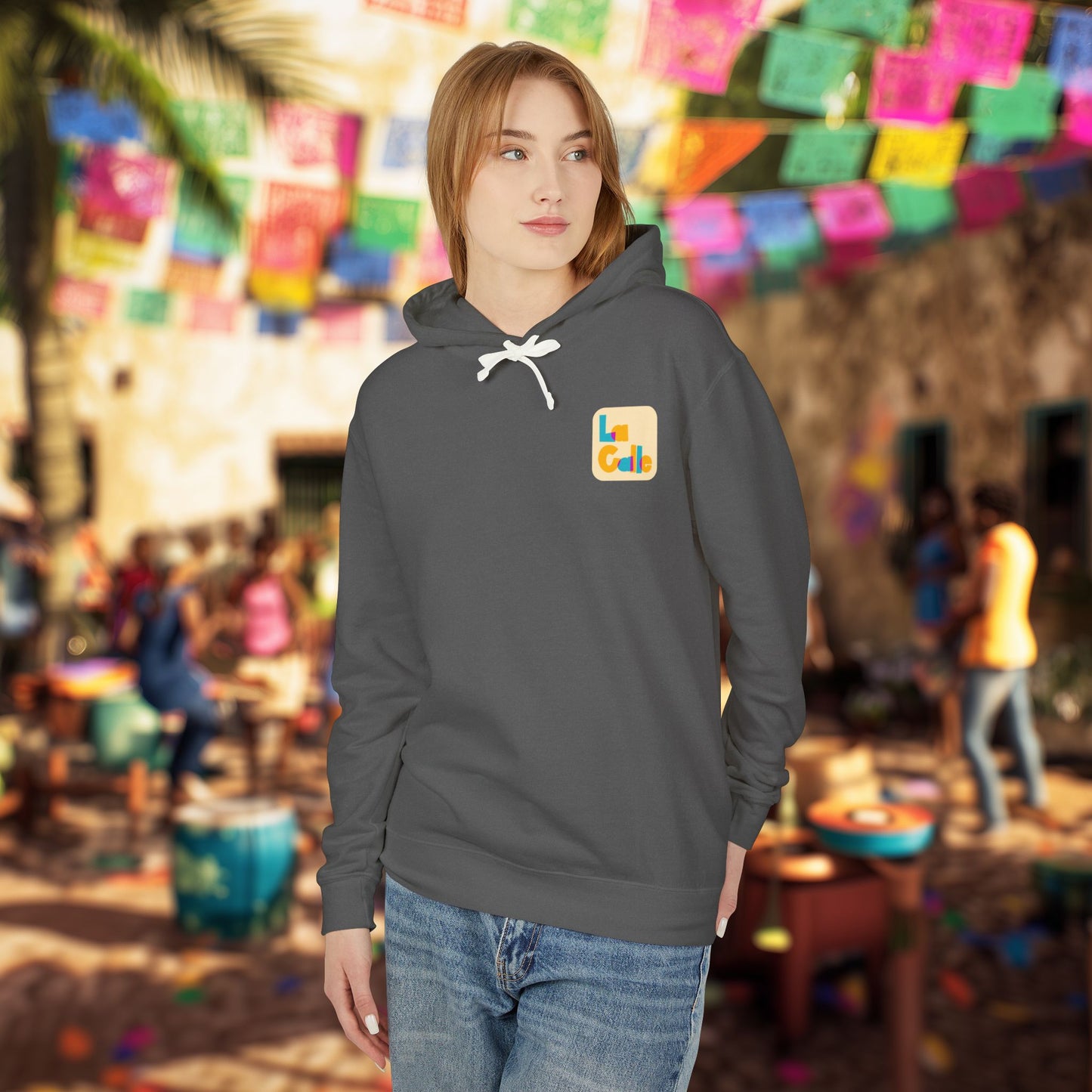 Rhythm. Love. Family. Unisex Garment-Dyed Hoodie