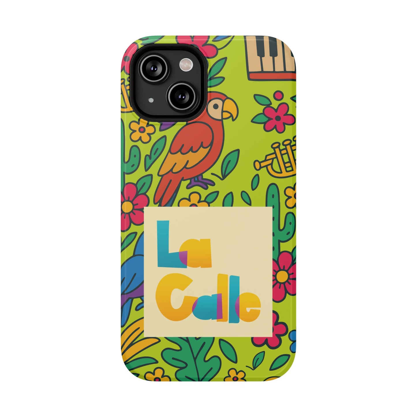Impact-Resistant Phone Case – Electric Verde by La Calle Band