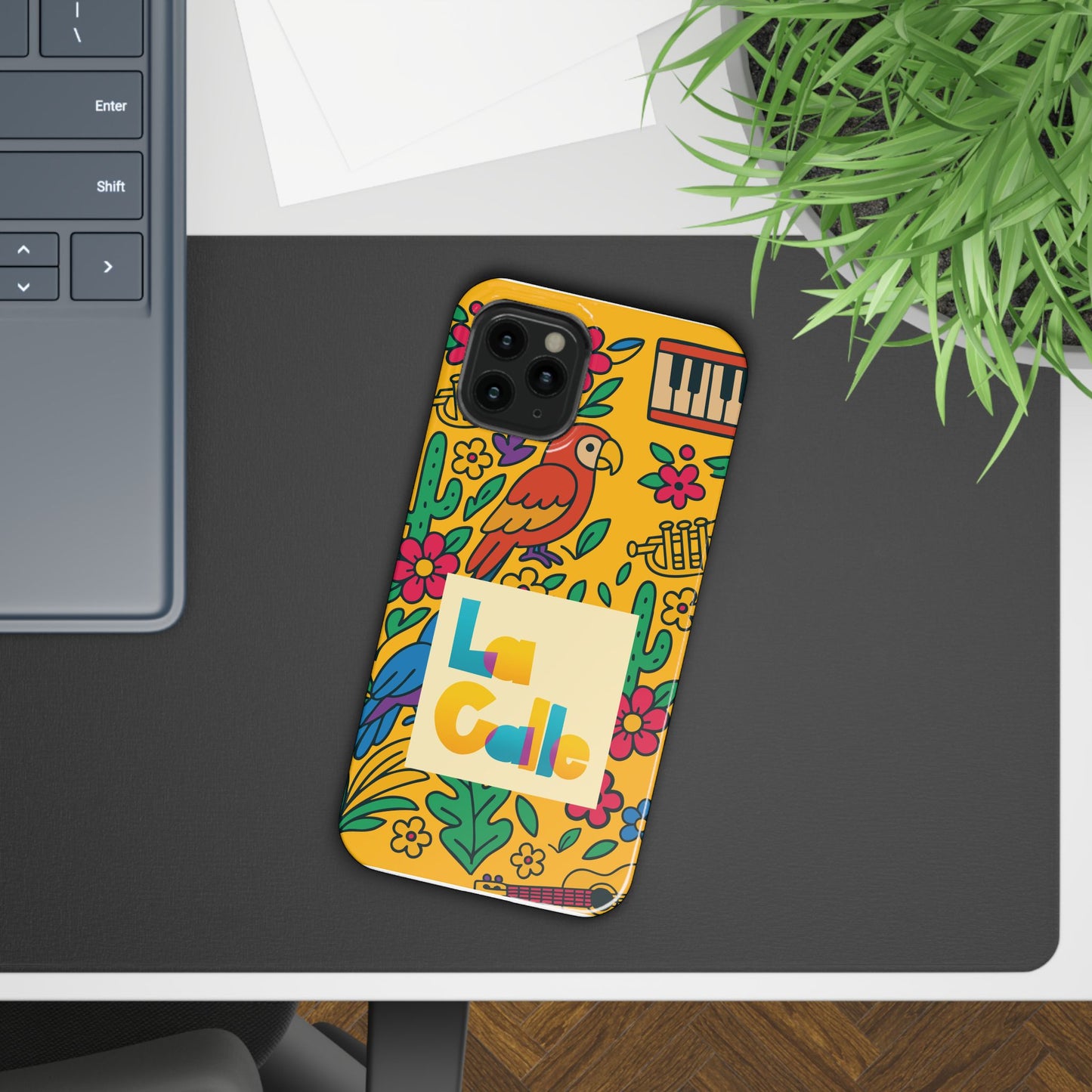 Slim Phone Case – Amarillo Ritmo by La Calle Band