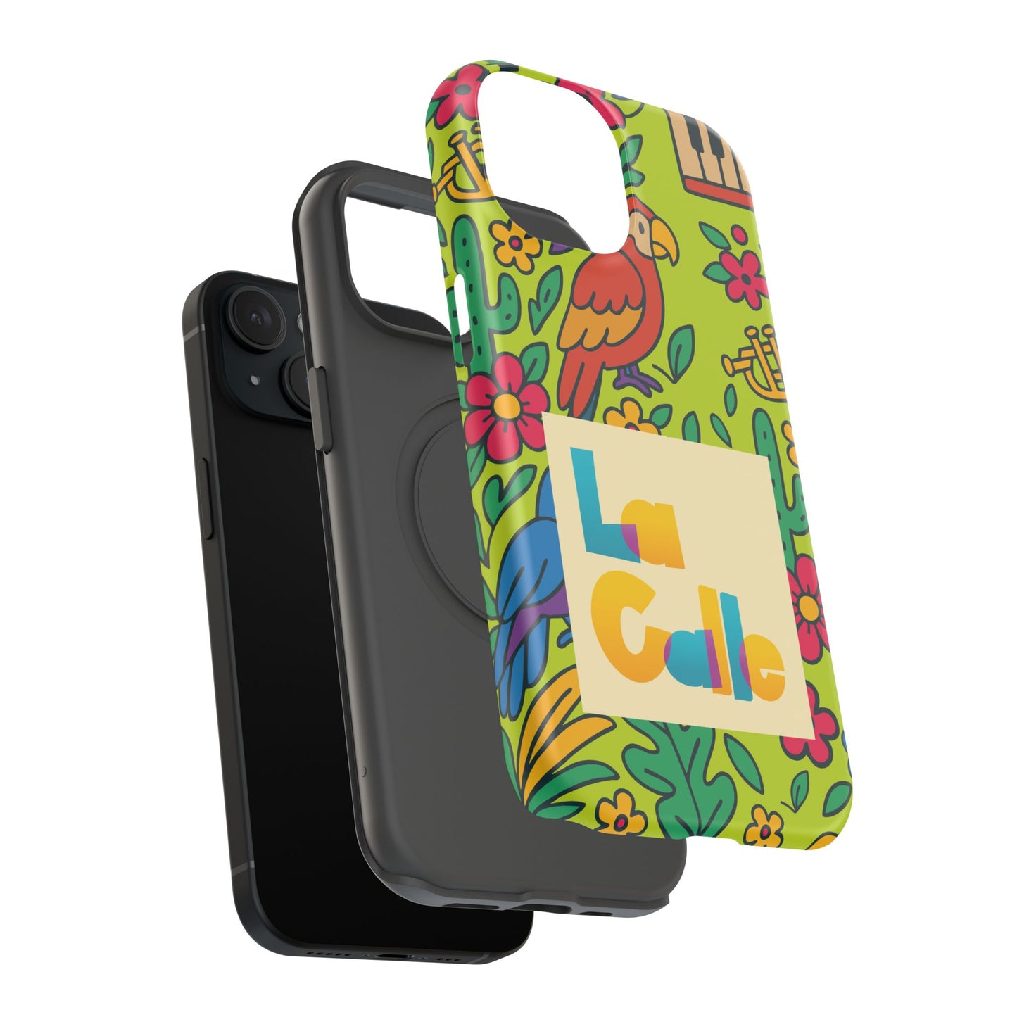 Impact-Resistant Phone Case – Electric Verde by La Calle Band