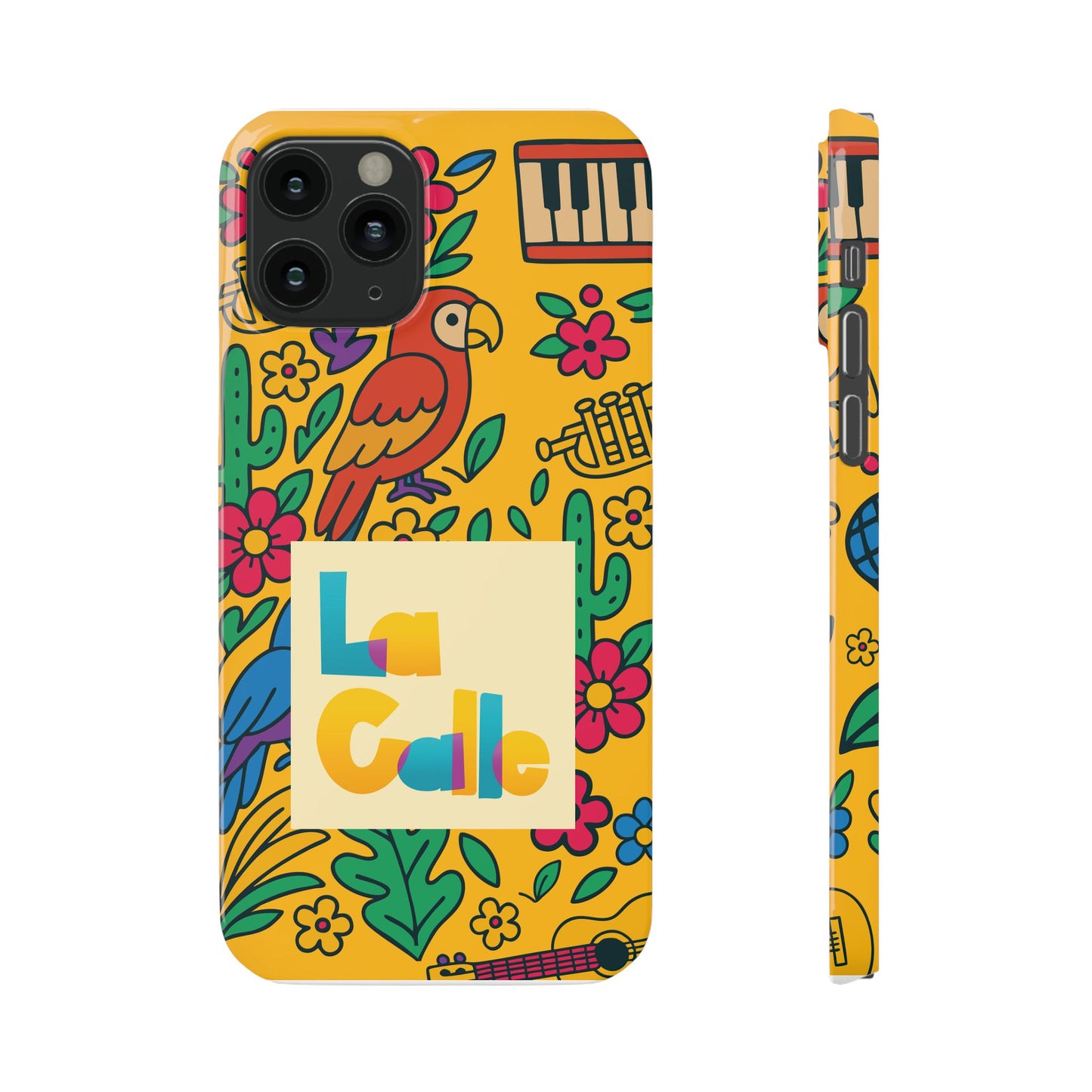 Slim Phone Case – Amarillo Ritmo by La Calle Band