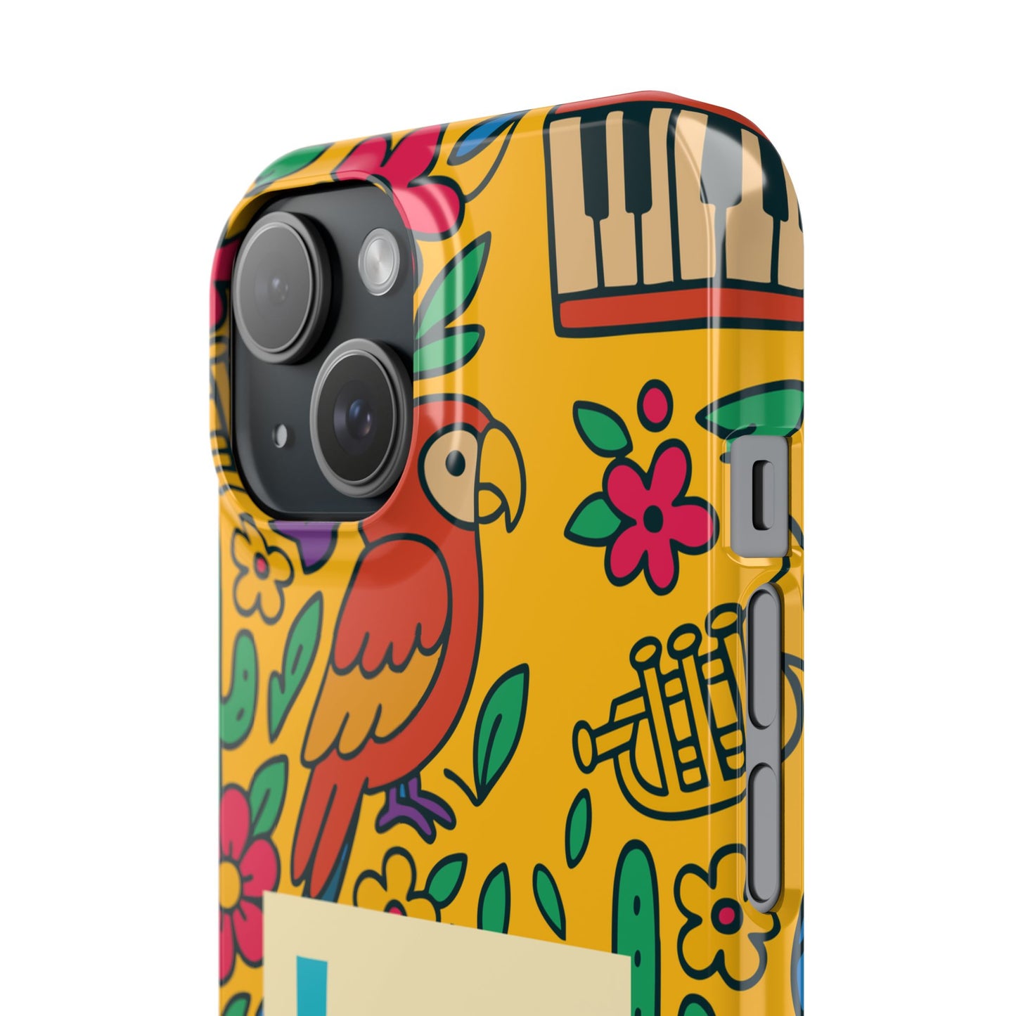 Slim Phone Case – Amarillo Ritmo by La Calle Band