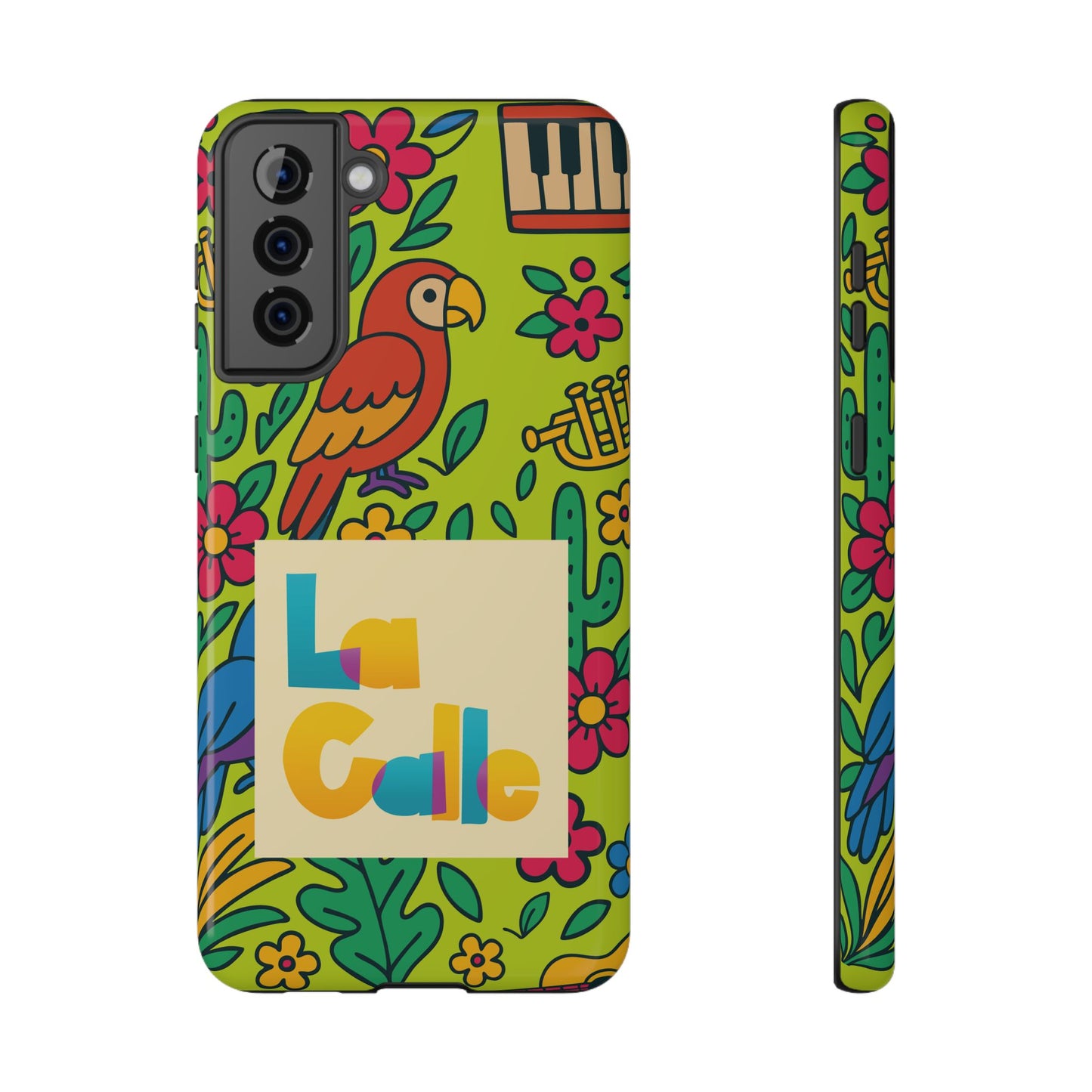 Impact-Resistant Phone Case – Electric Verde by La Calle Band