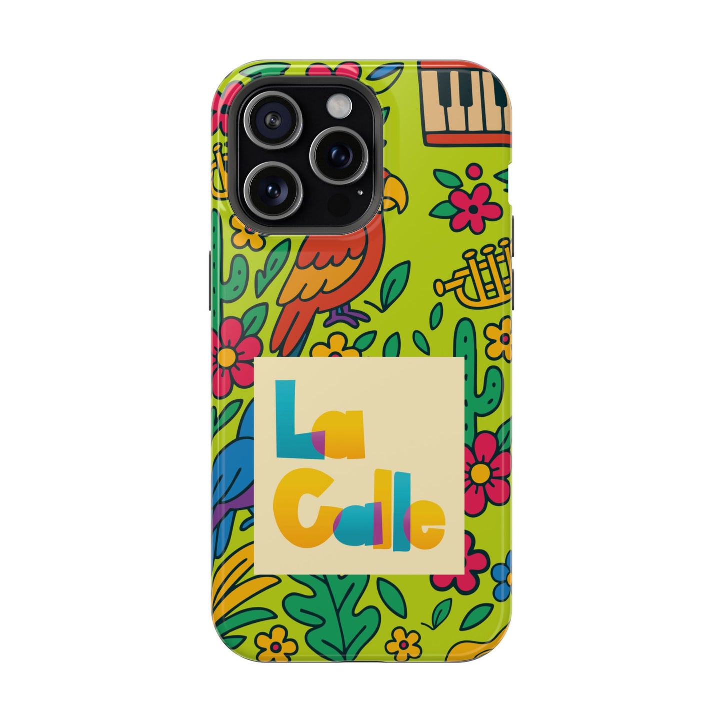 Impact-Resistant Phone Case – Electric Verde by La Calle Band