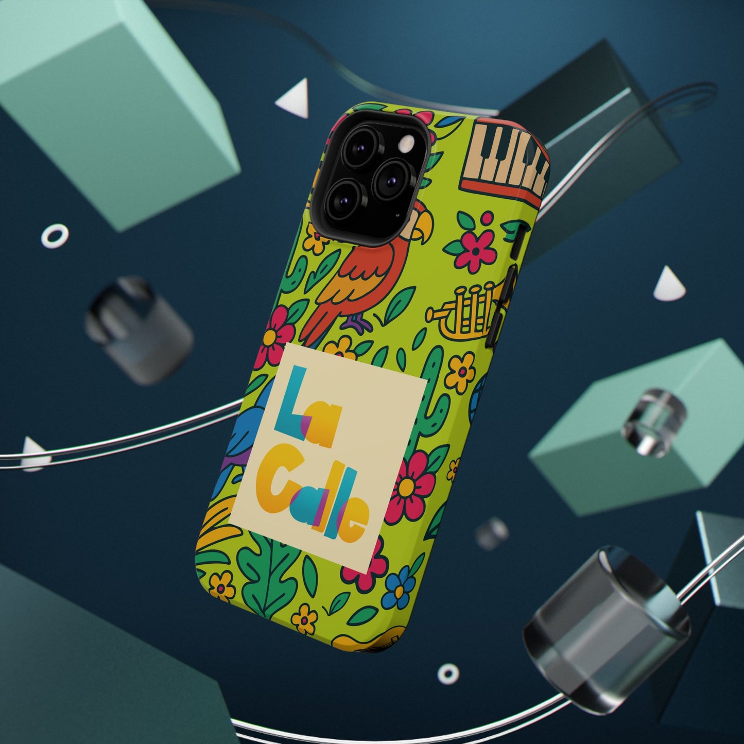 Impact-Resistant Phone Case – Electric Verde by La Calle Band