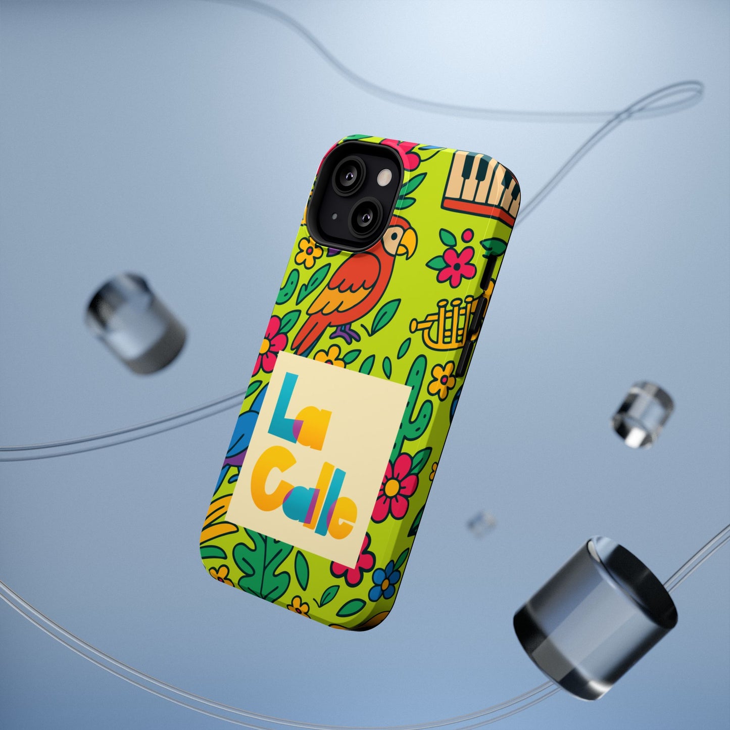 Impact-Resistant Phone Case – Electric Verde by La Calle Band