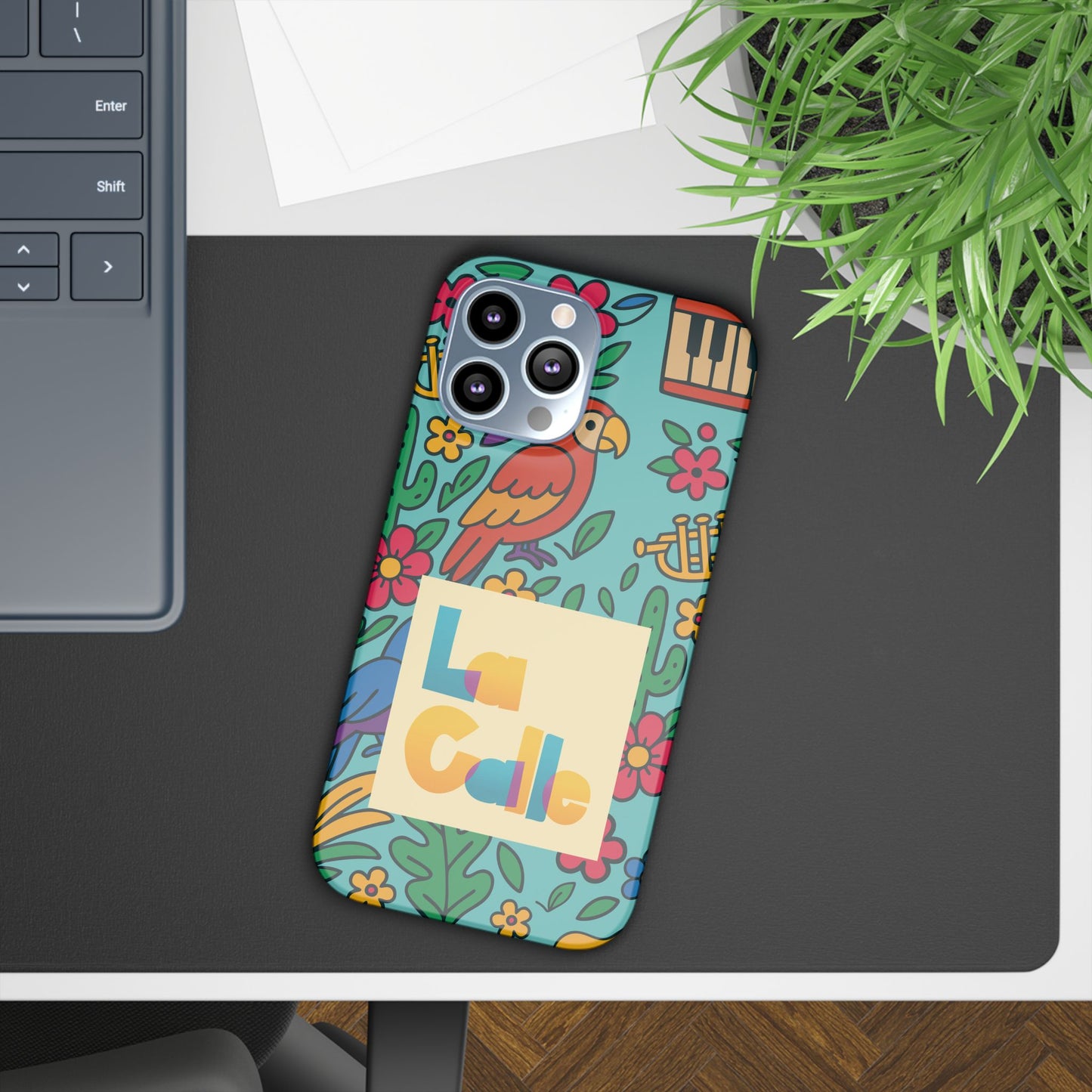 Slim Phone Case – Calle Azul by La Calle Band