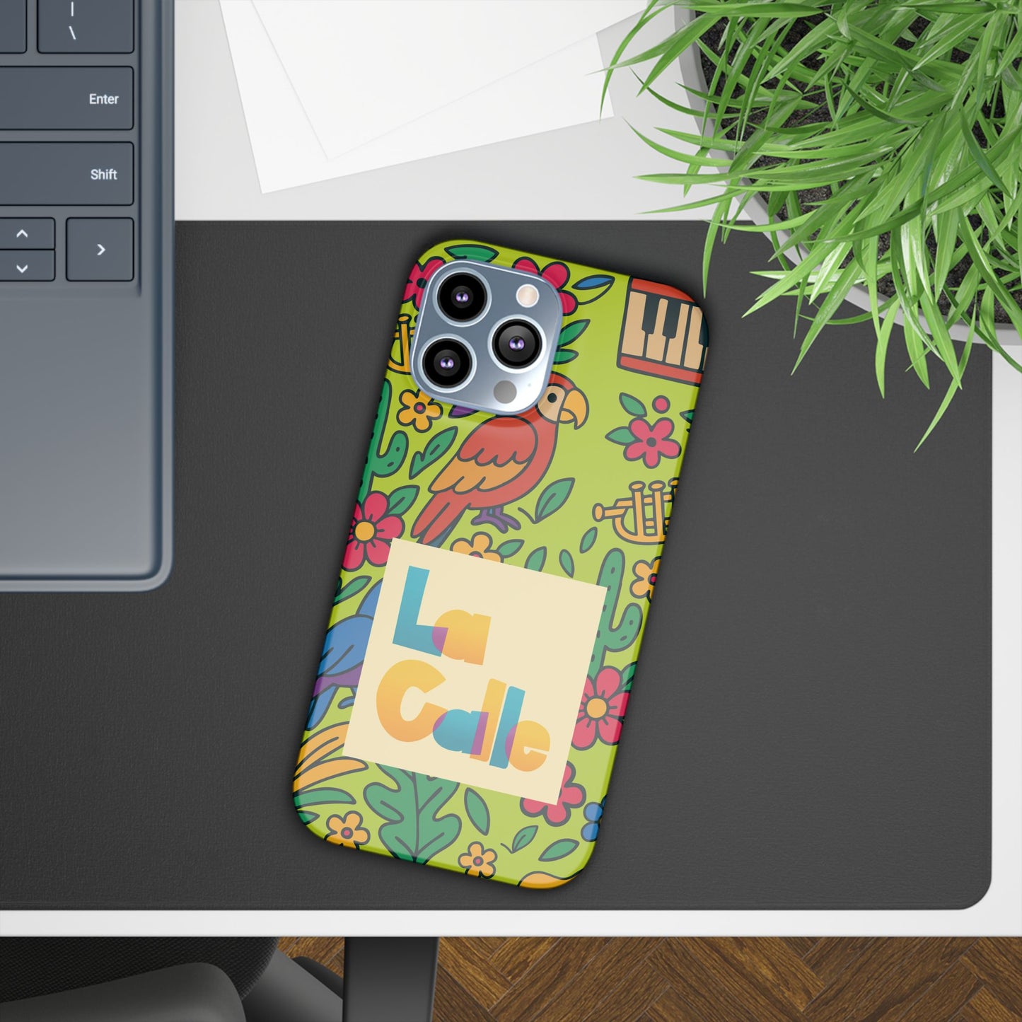 Slim Phone Case – Electric Verde by La Calle Band