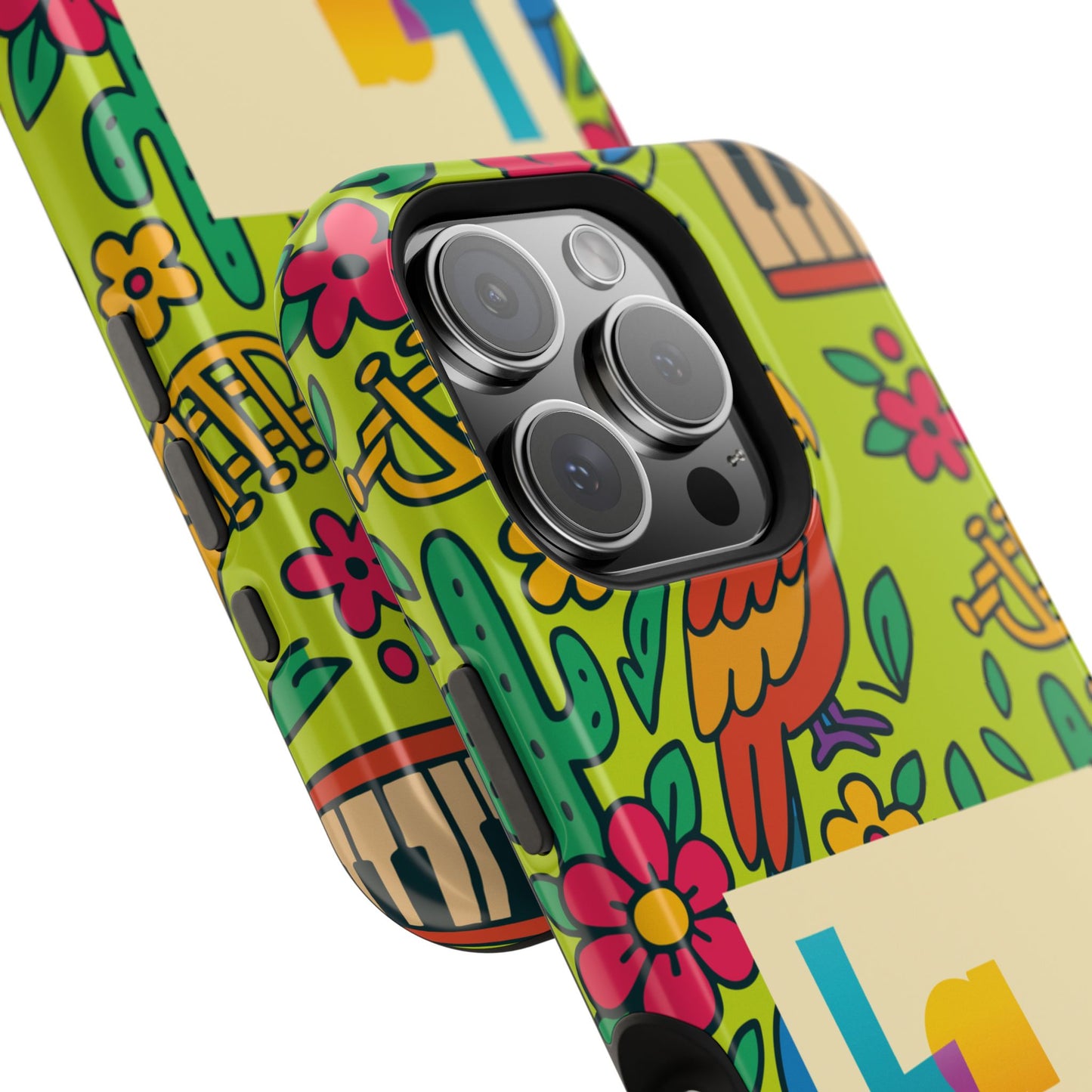 Impact-Resistant Phone Case – Electric Verde by La Calle Band