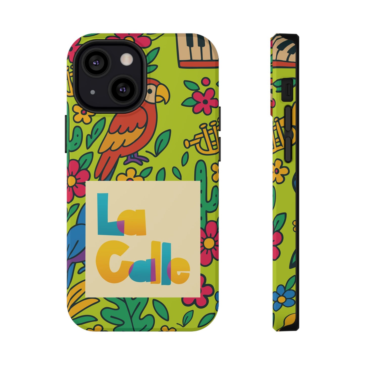 Impact-Resistant Phone Case – Electric Verde by La Calle Band