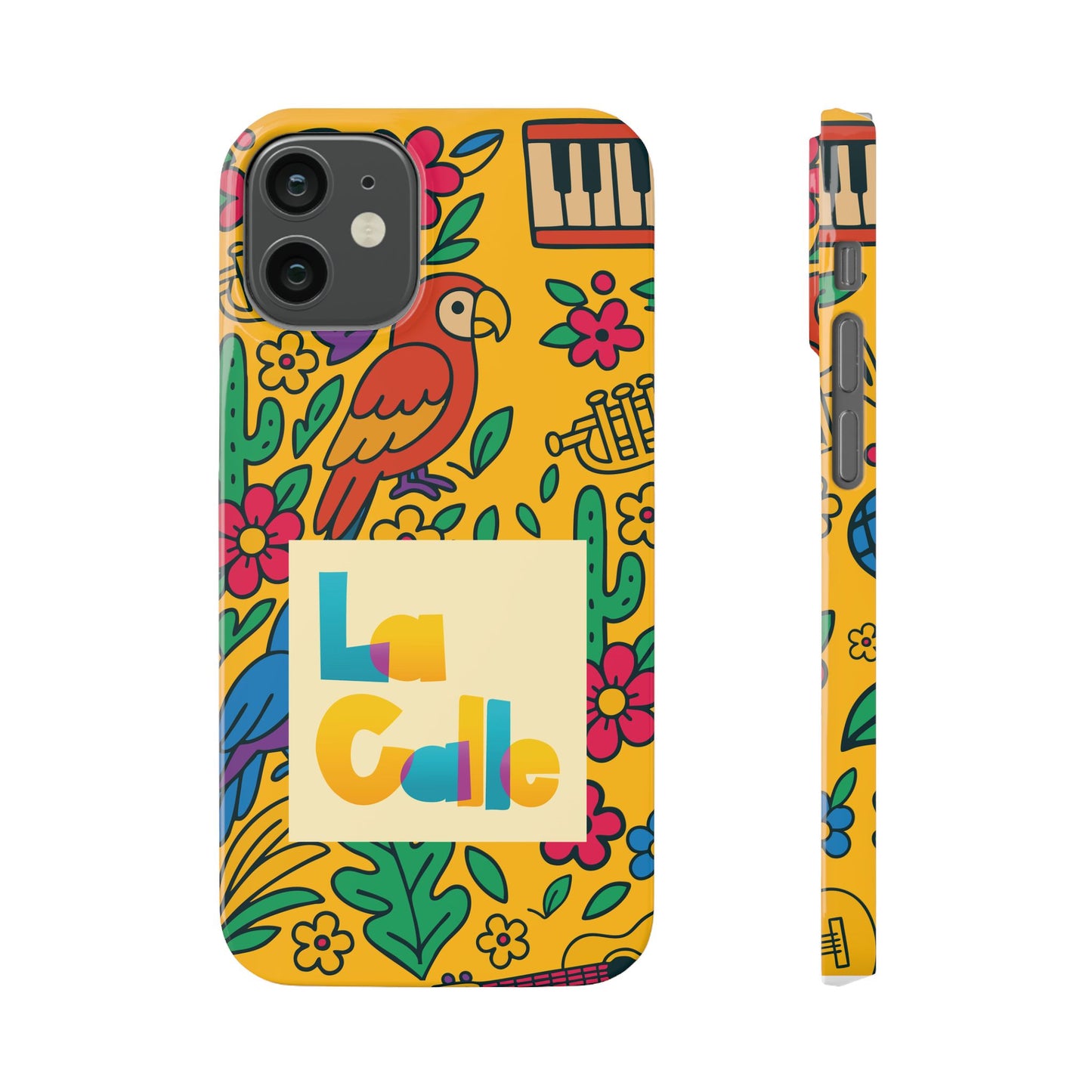 Slim Phone Case – Amarillo Ritmo by La Calle Band