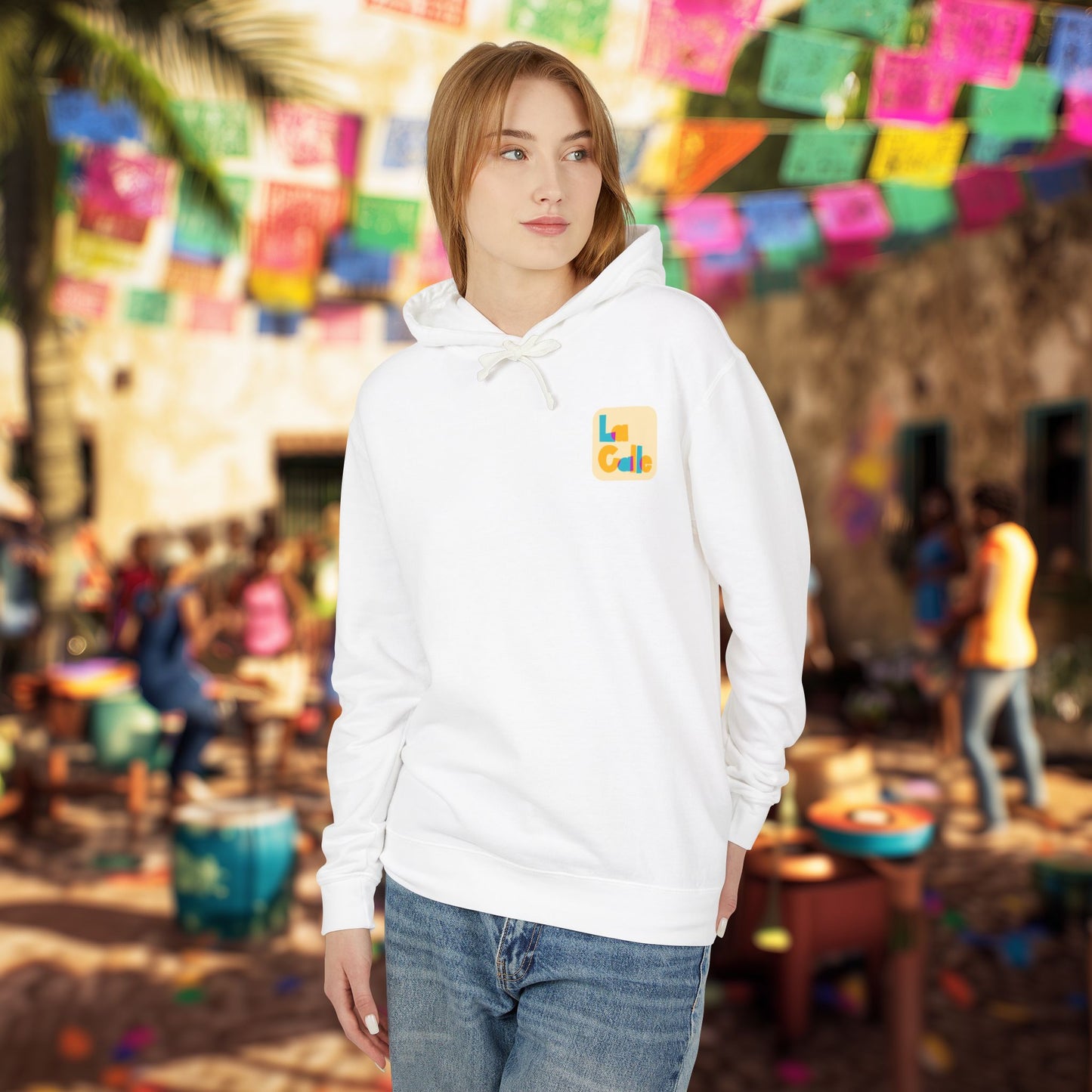 Rhythm. Love. Family. Unisex Garment-Dyed Hoodie