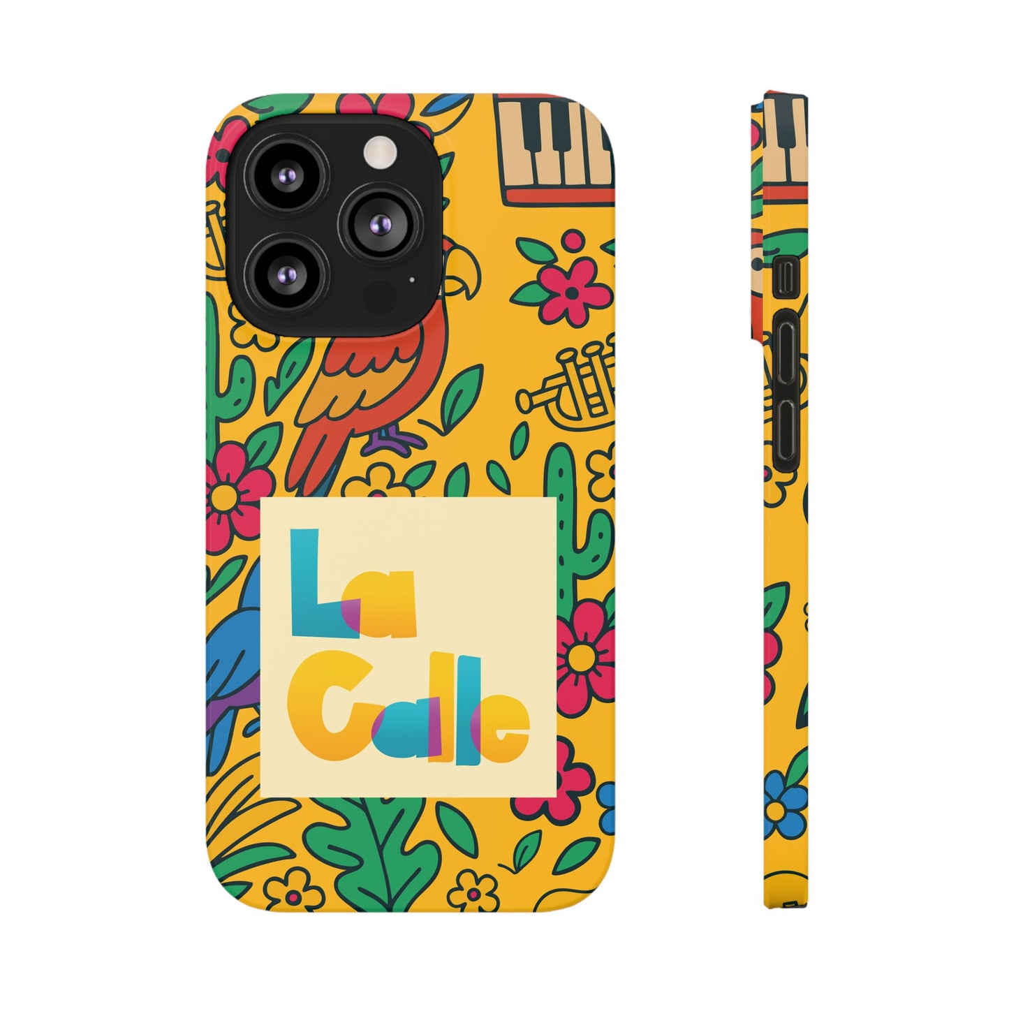 Slim Phone Case – Amarillo Ritmo by La Calle Band