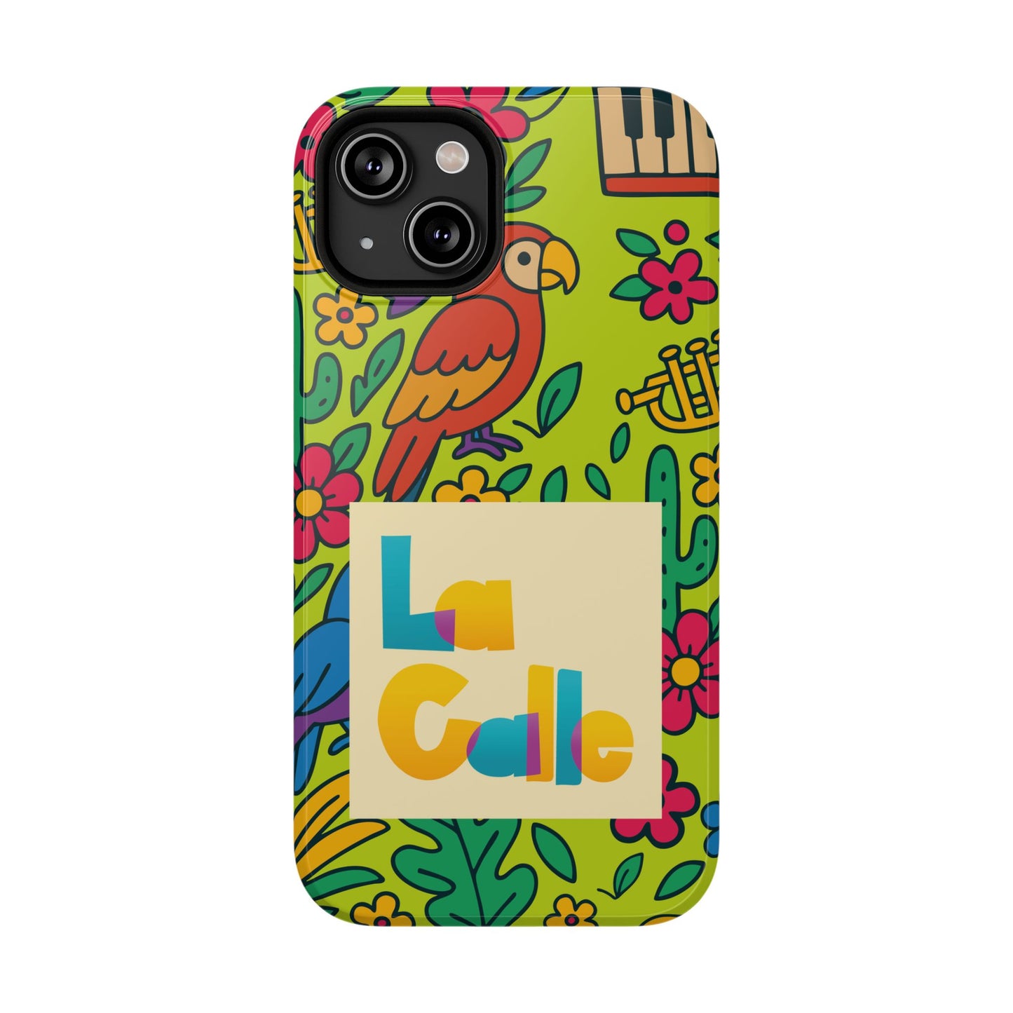 Impact-Resistant Phone Case – Electric Verde by La Calle Band