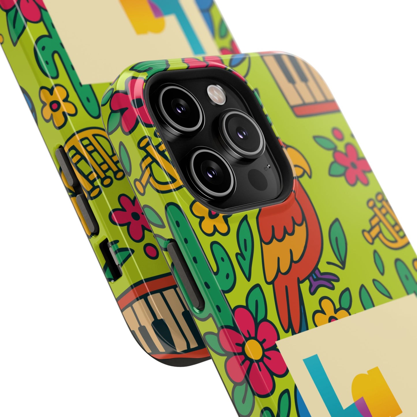 Impact-Resistant Phone Case – Electric Verde by La Calle Band