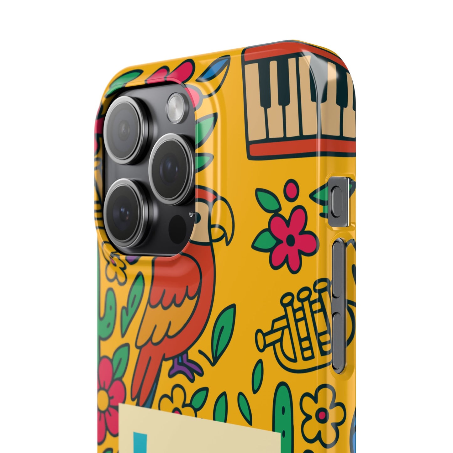 Slim Phone Case – Amarillo Ritmo by La Calle Band