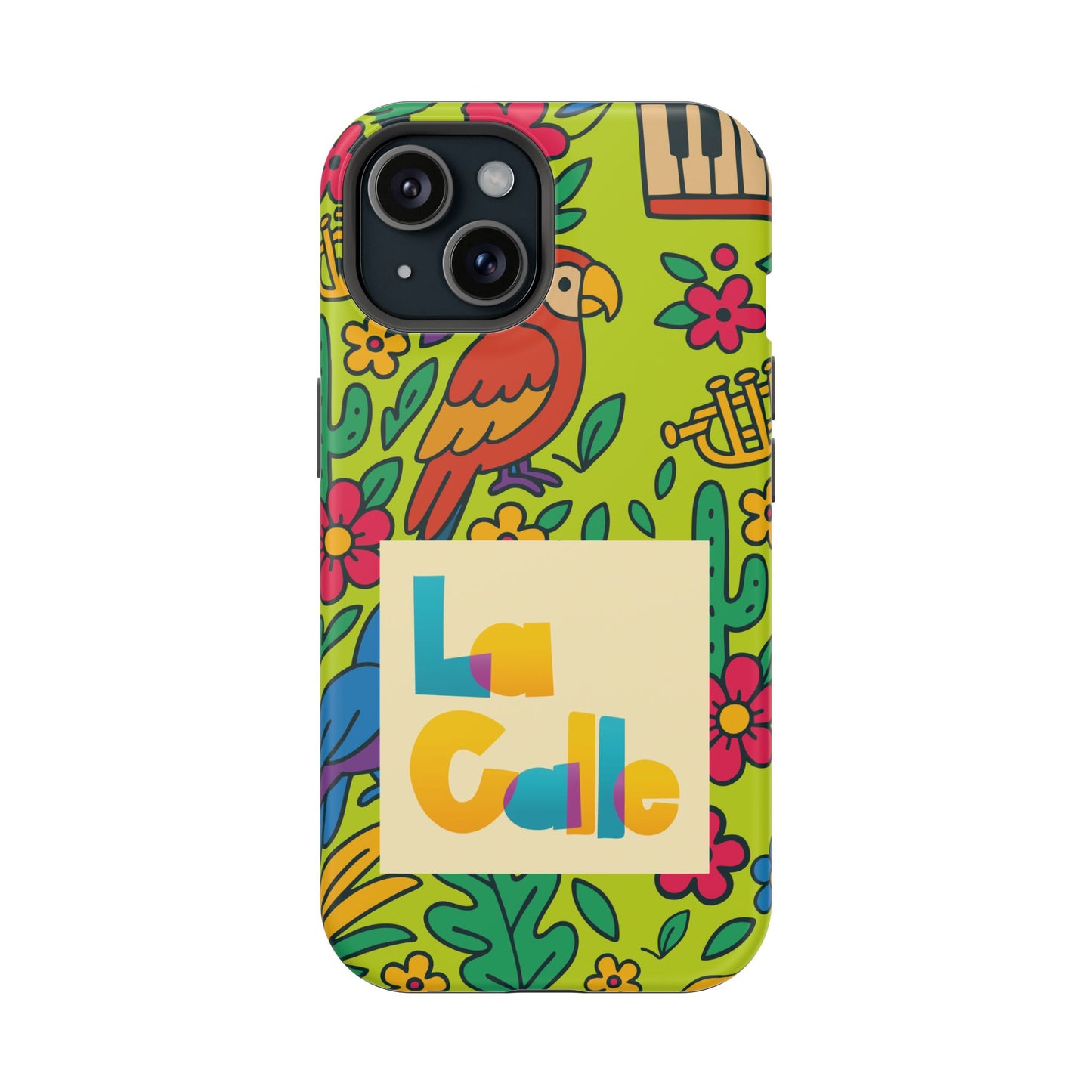 Impact-Resistant Phone Case – Electric Verde by La Calle Band
