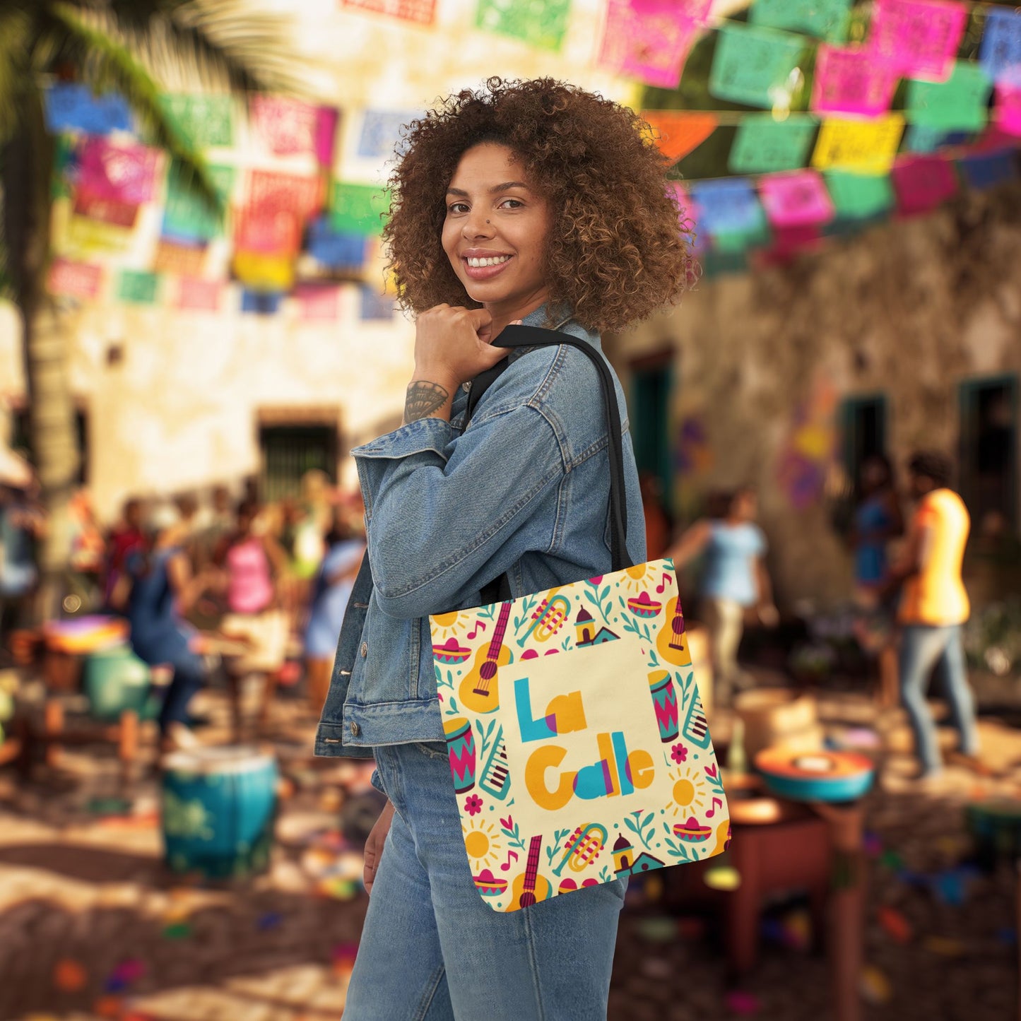 Calle Fiesta Canvas Tote Bag