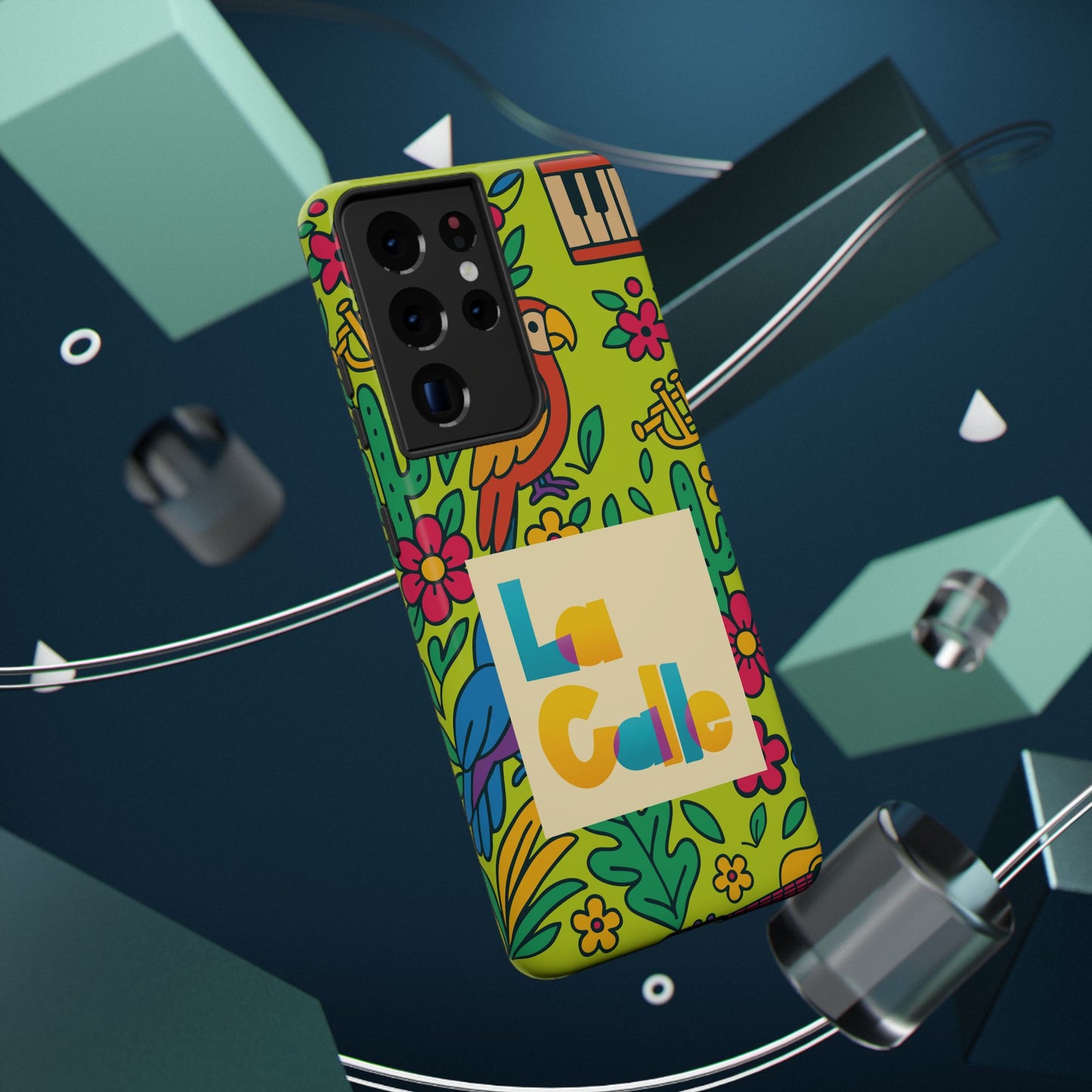 Impact-Resistant Phone Case – Electric Verde by La Calle Band