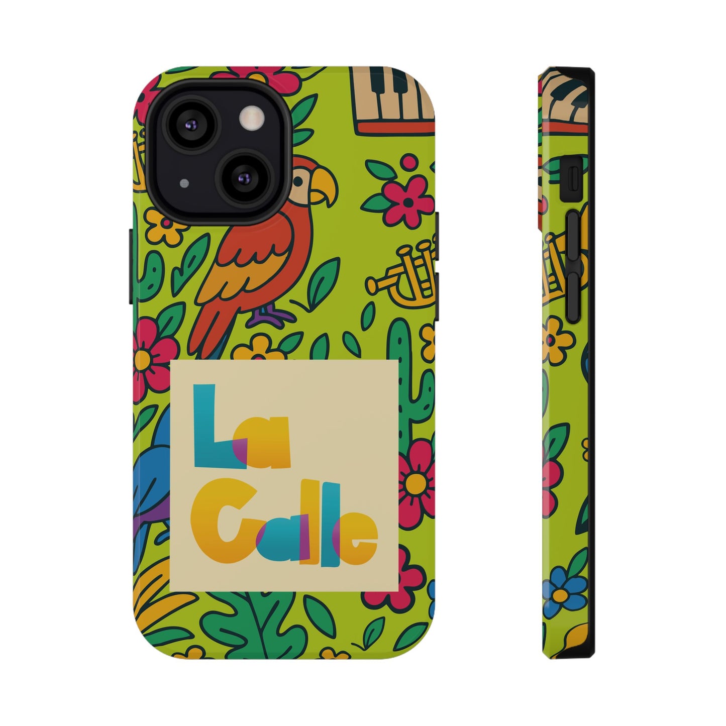 Impact-Resistant Phone Case – Electric Verde by La Calle Band