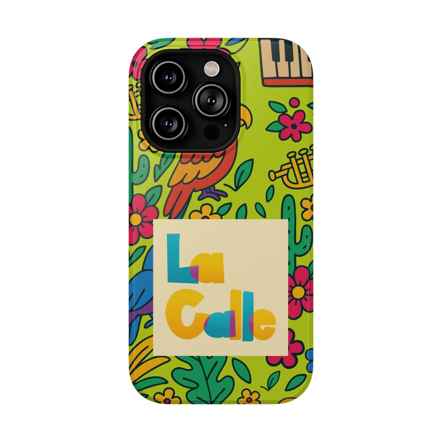 Impact-Resistant Phone Case – Electric Verde by La Calle Band