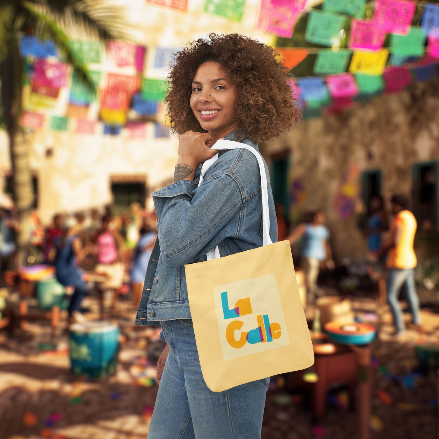 Classic Logo Canvas Tote Bag
