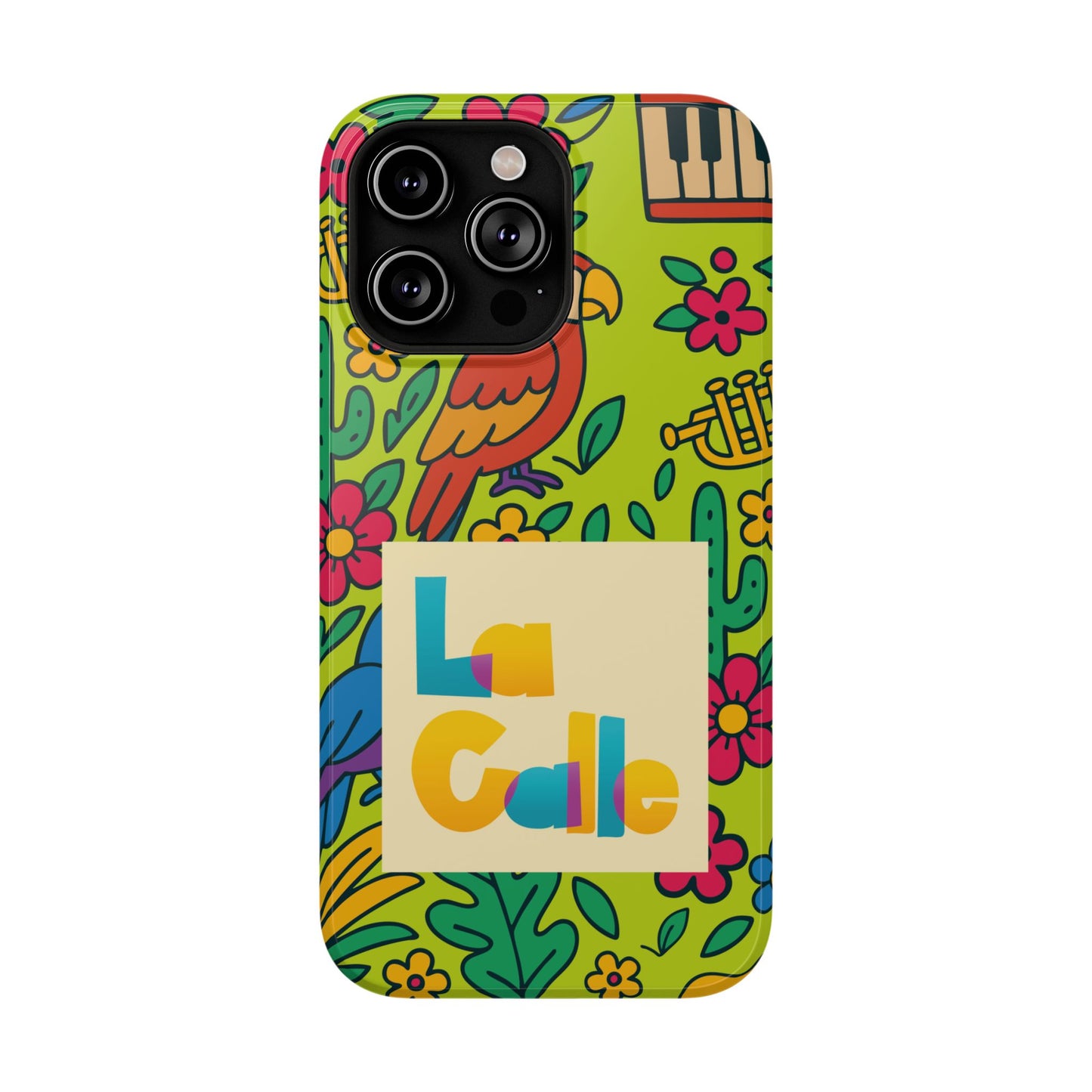 Impact-Resistant Phone Case – Electric Verde by La Calle Band