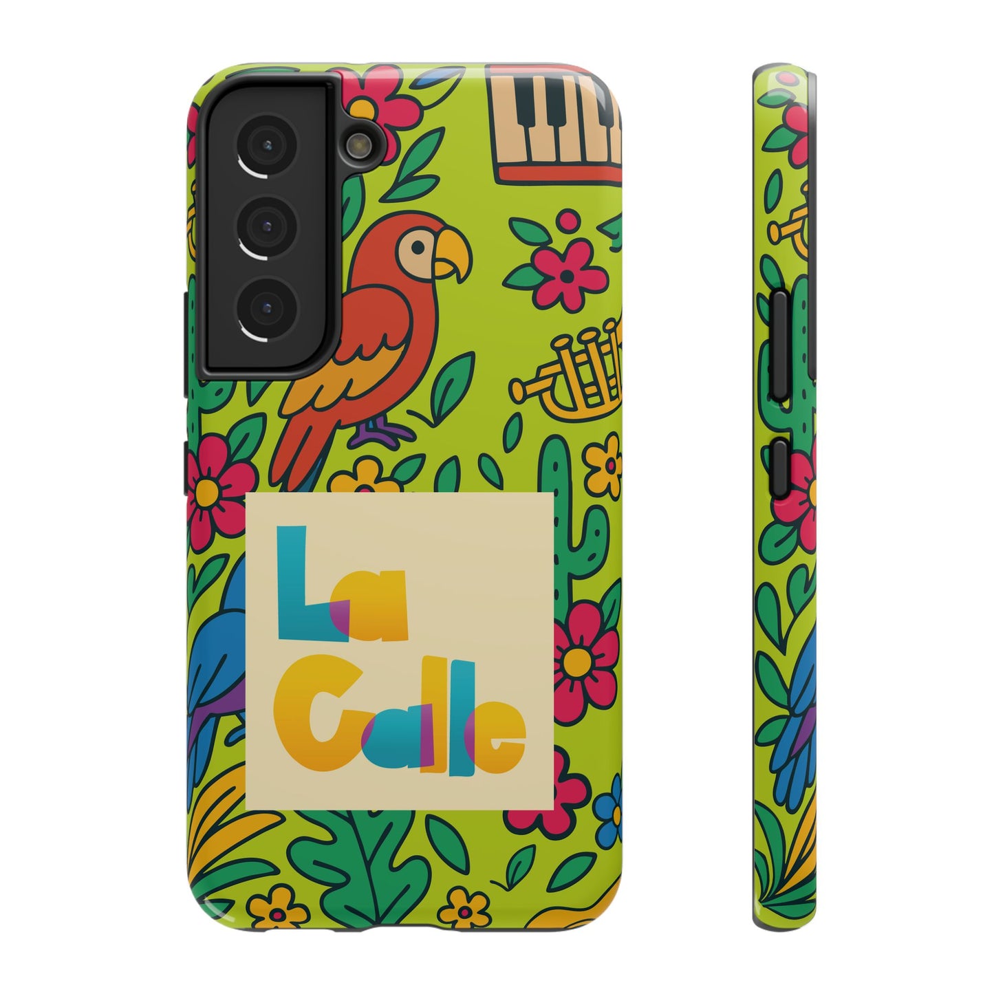 Impact-Resistant Phone Case – Electric Verde by La Calle Band