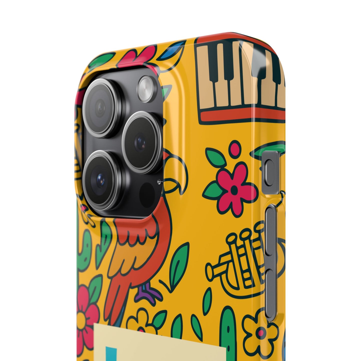 Slim Phone Case – Amarillo Ritmo by La Calle Band