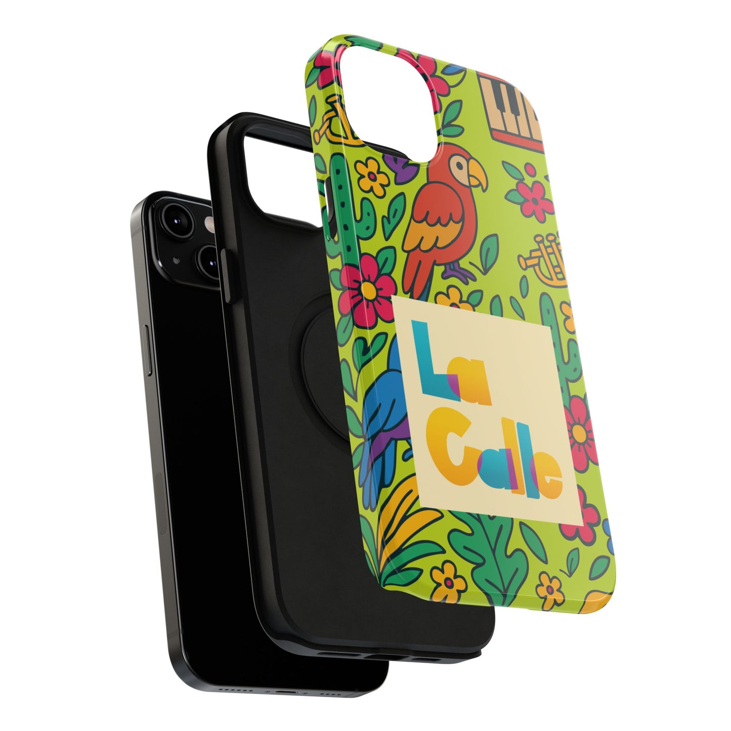 Impact-Resistant Phone Case – Electric Verde by La Calle Band