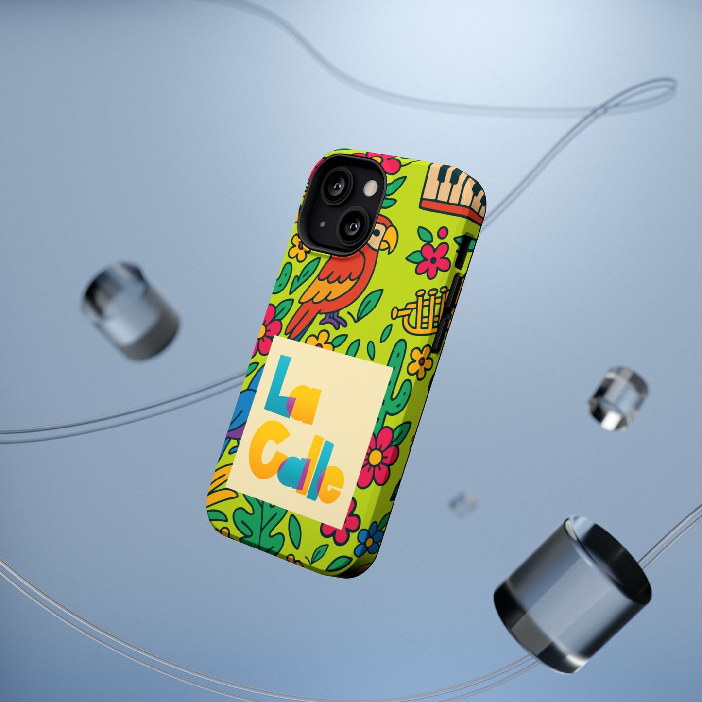Impact-Resistant Phone Case – Electric Verde by La Calle Band