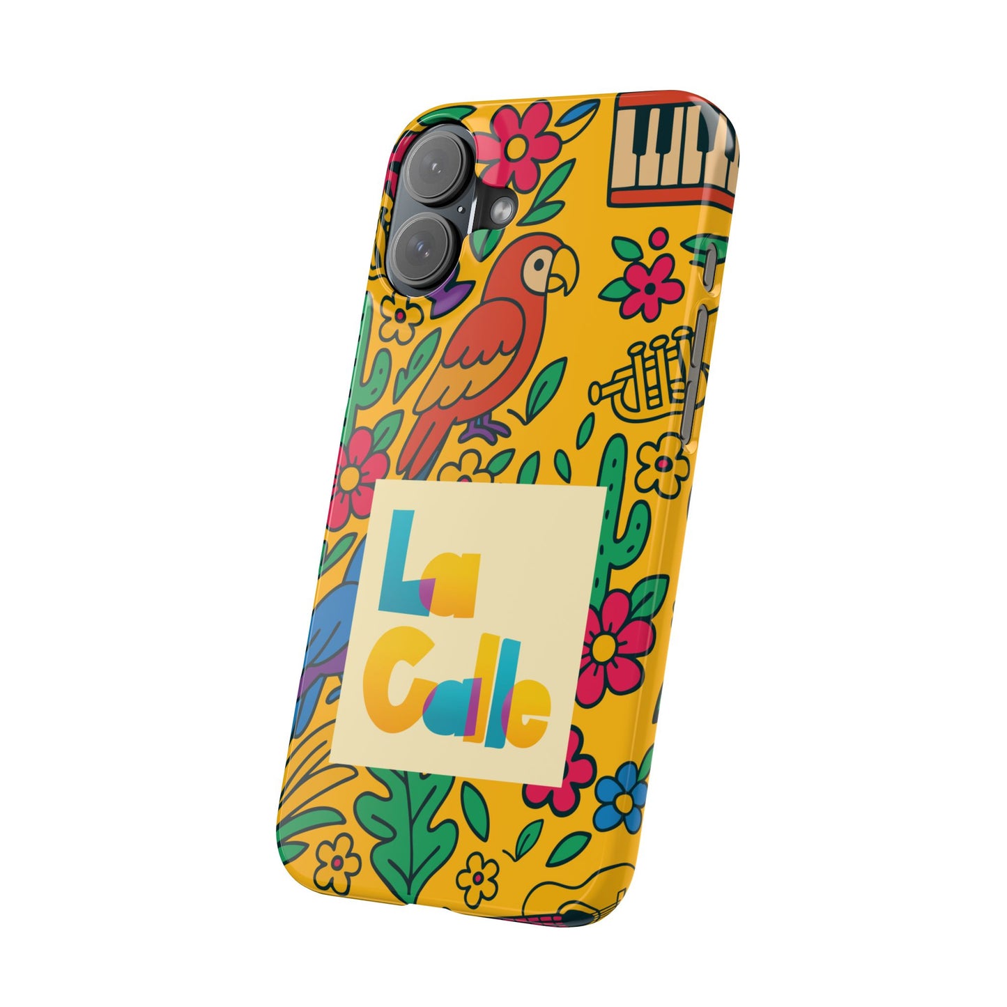 Slim Phone Case – Amarillo Ritmo by La Calle Band
