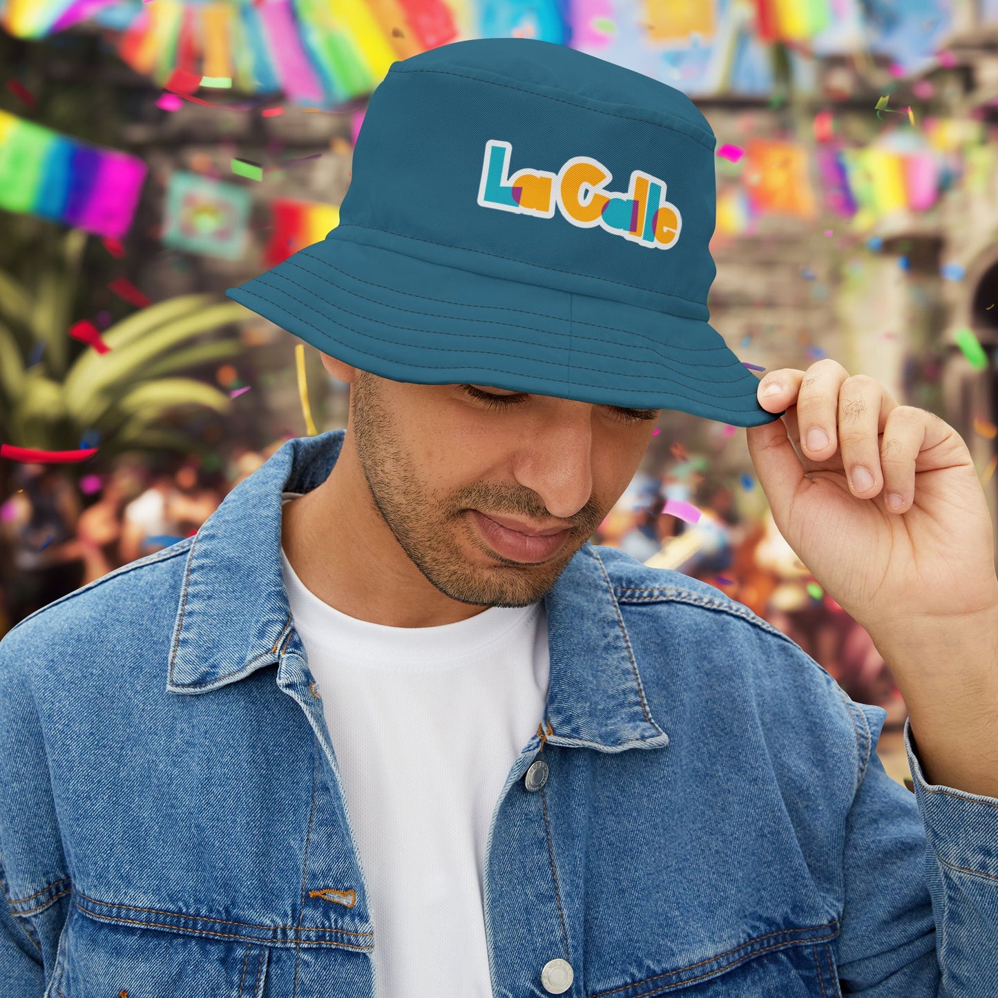 La Calle Bucket Hat – Ocean Blue