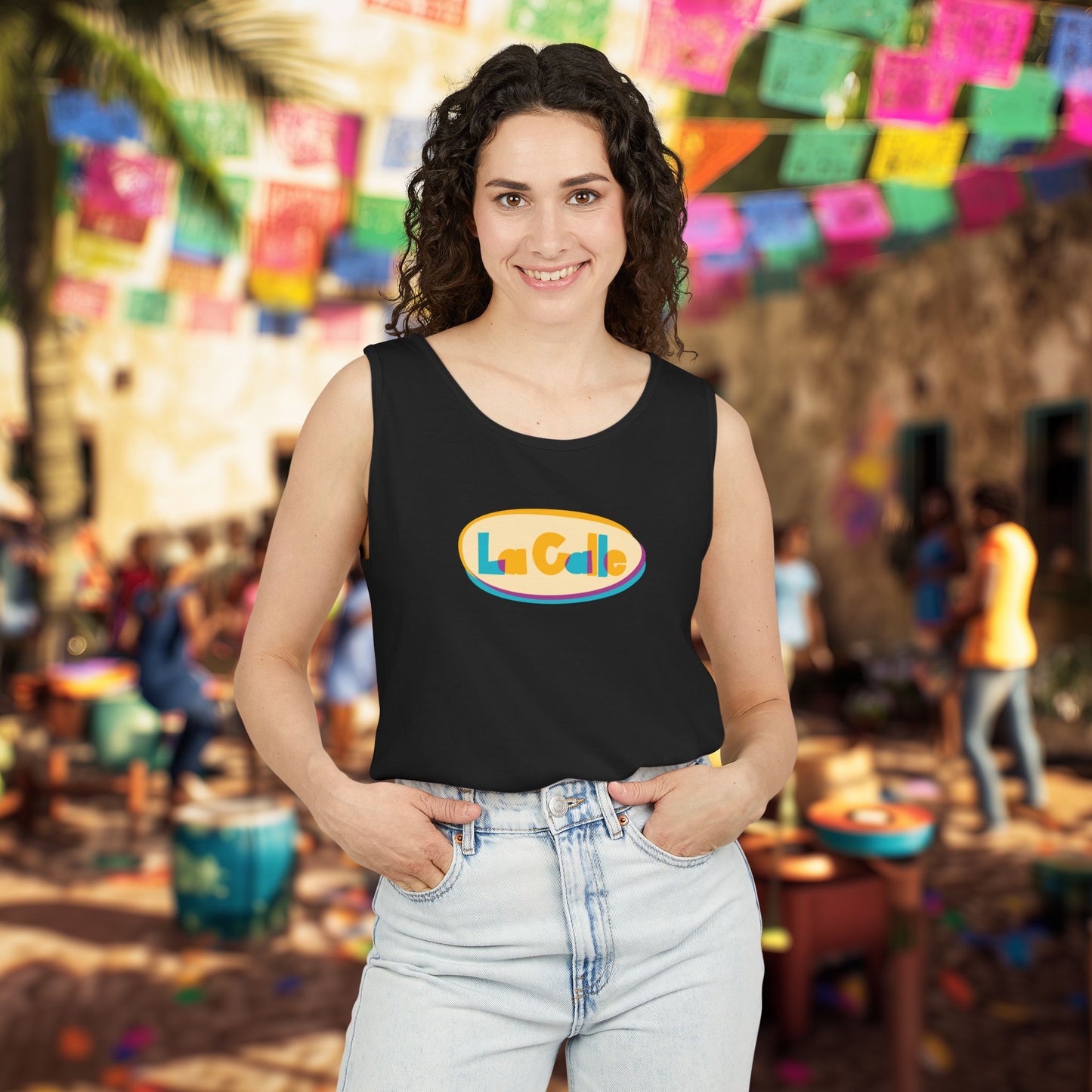 La Calle Classic Logo Tank Top