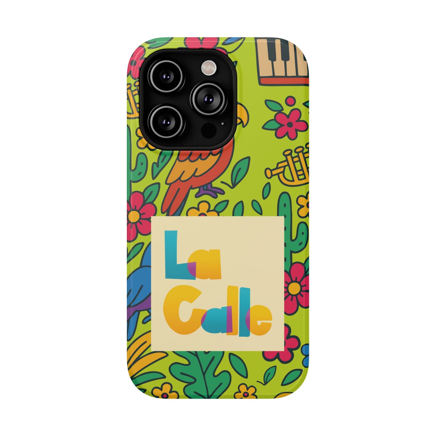 Impact-Resistant Phone Case – Electric Verde by La Calle Band