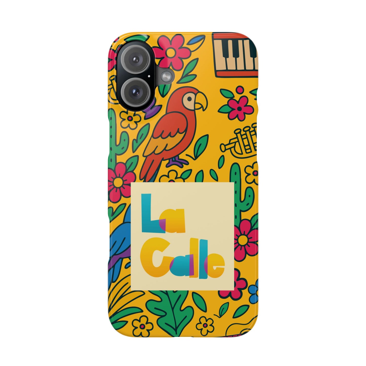 Slim Phone Case – Amarillo Ritmo by La Calle Band
