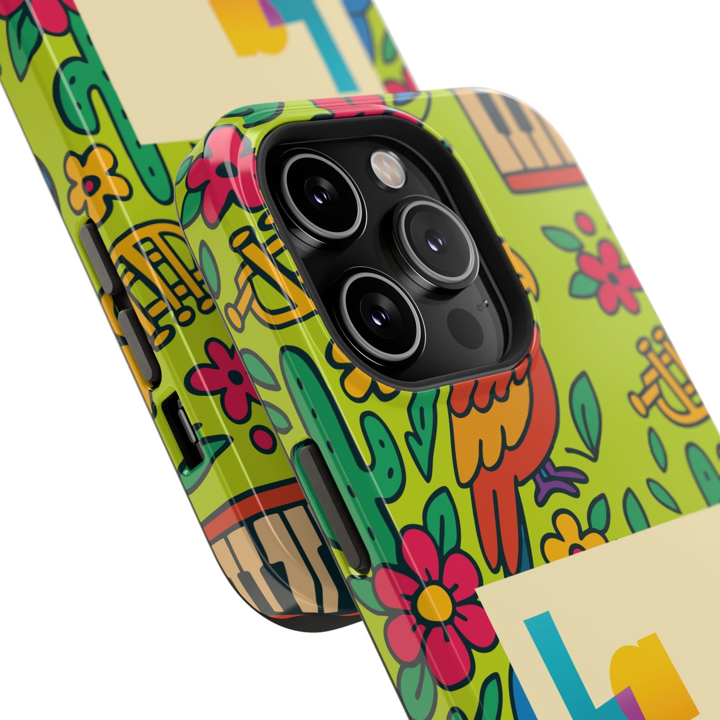 Impact-Resistant Phone Case – Electric Verde by La Calle Band
