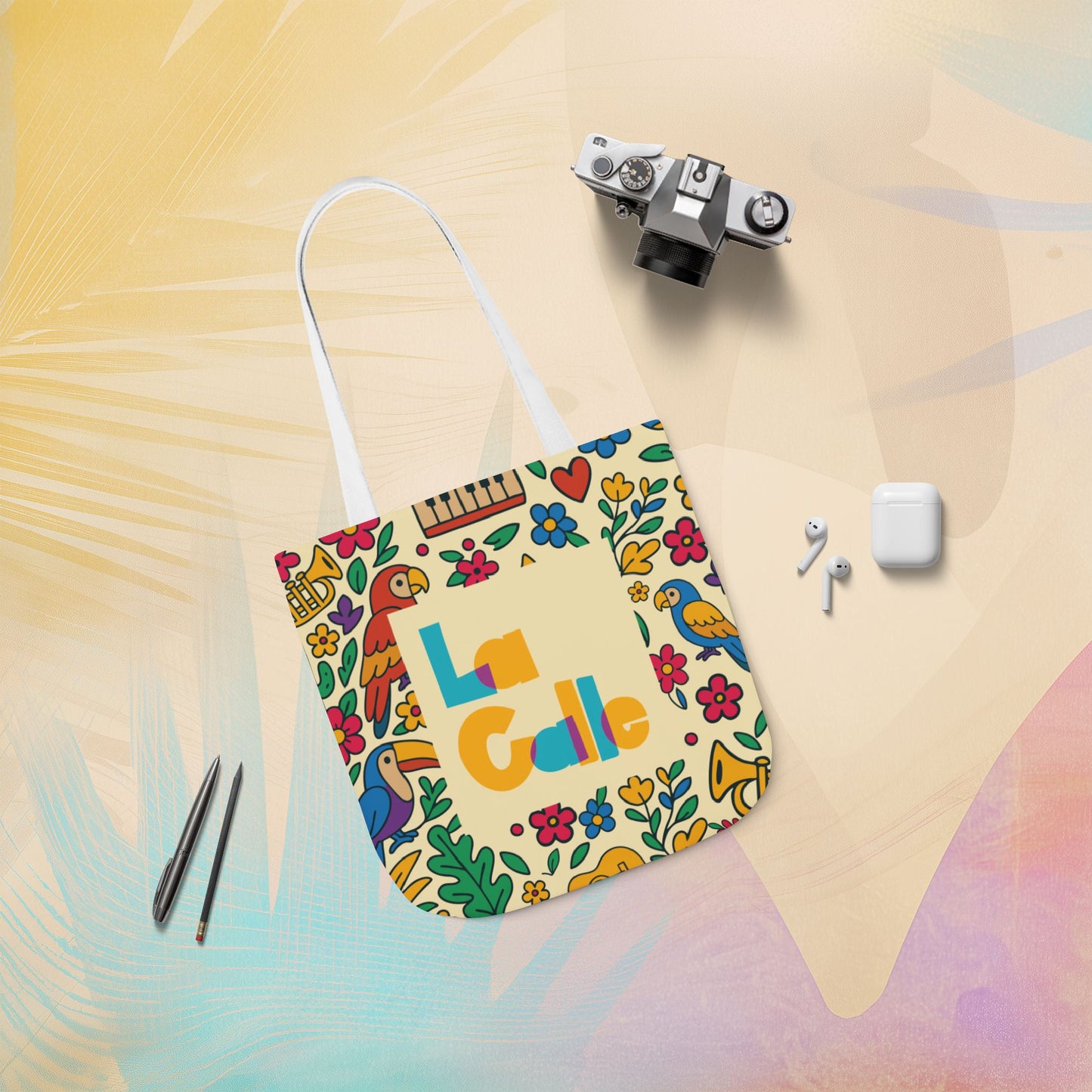 Calle Tropicale Canvas Tote Bag
