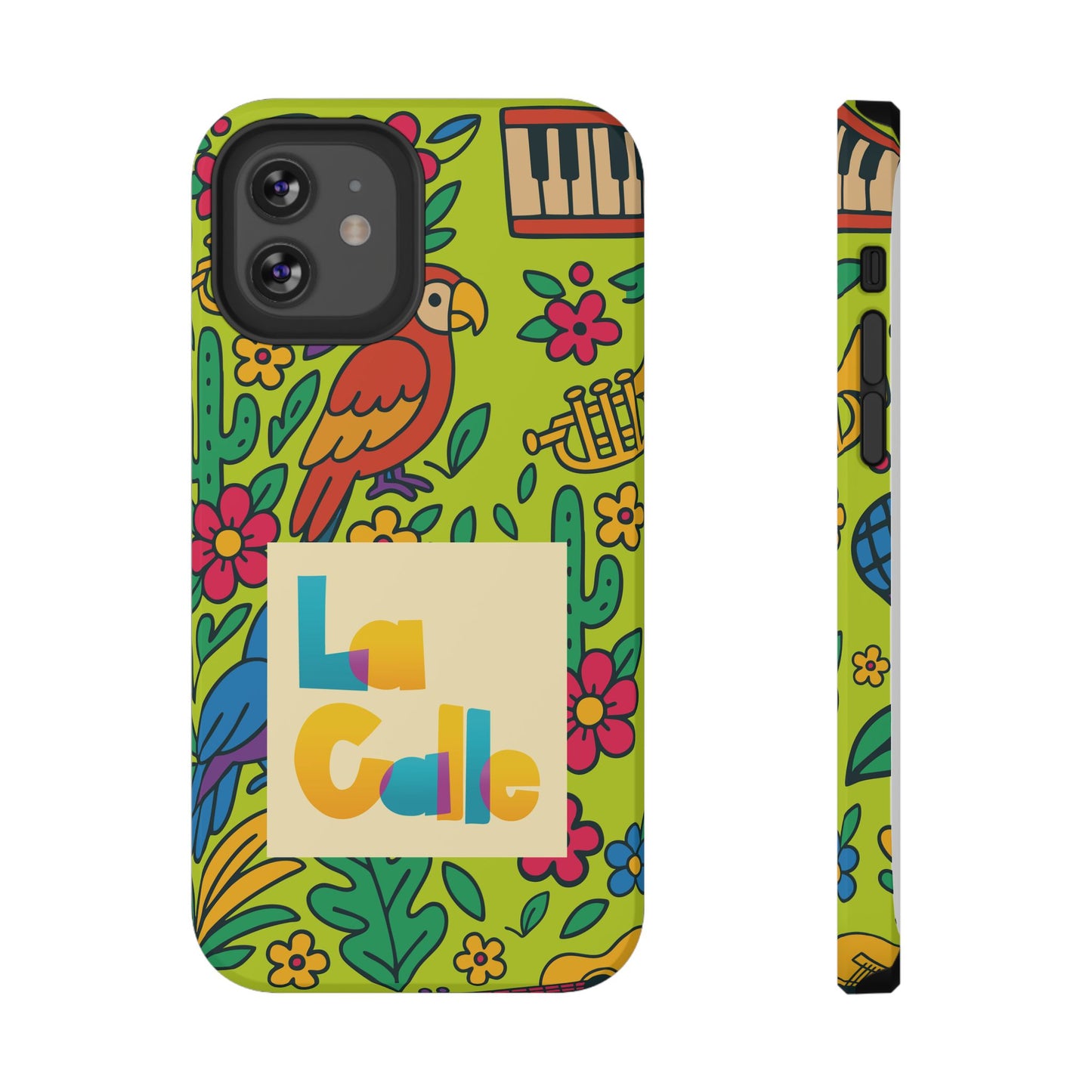 Impact-Resistant Phone Case – Electric Verde by La Calle Band