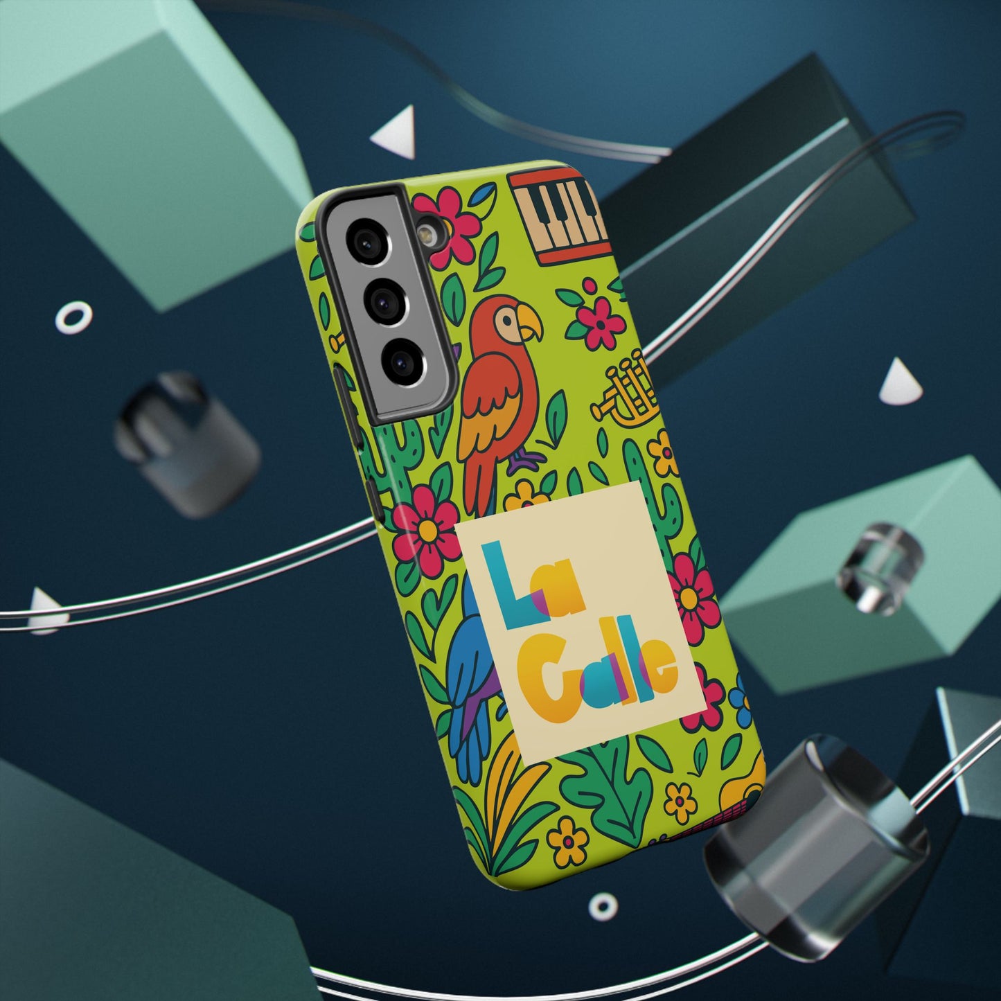 Impact-Resistant Phone Case – Electric Verde by La Calle Band