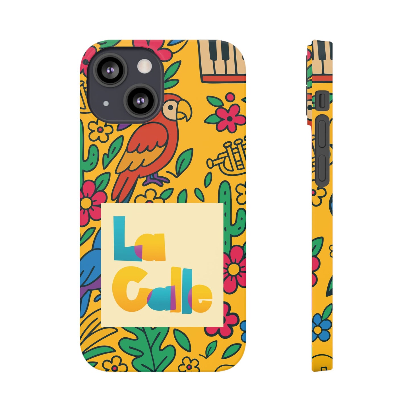 Slim Phone Case – Amarillo Ritmo by La Calle Band