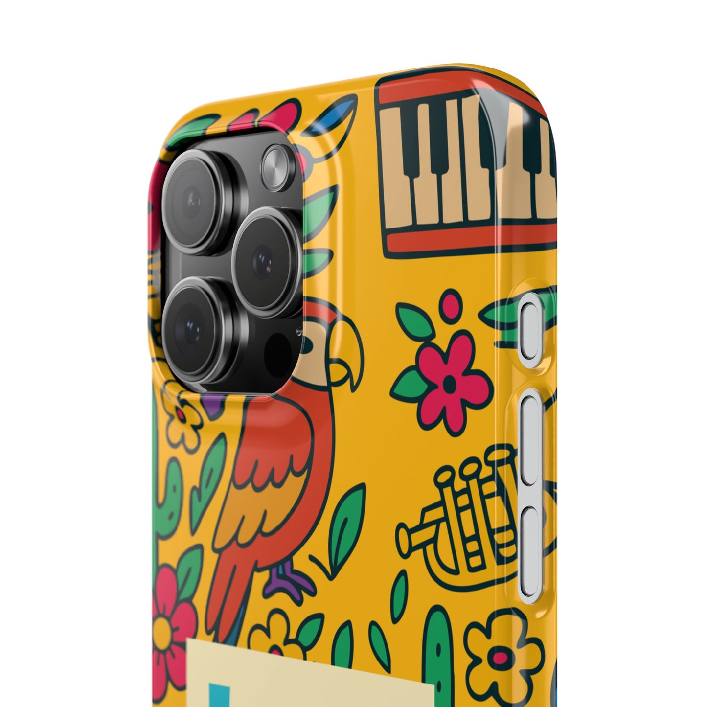 Slim Phone Case – Amarillo Ritmo by La Calle Band