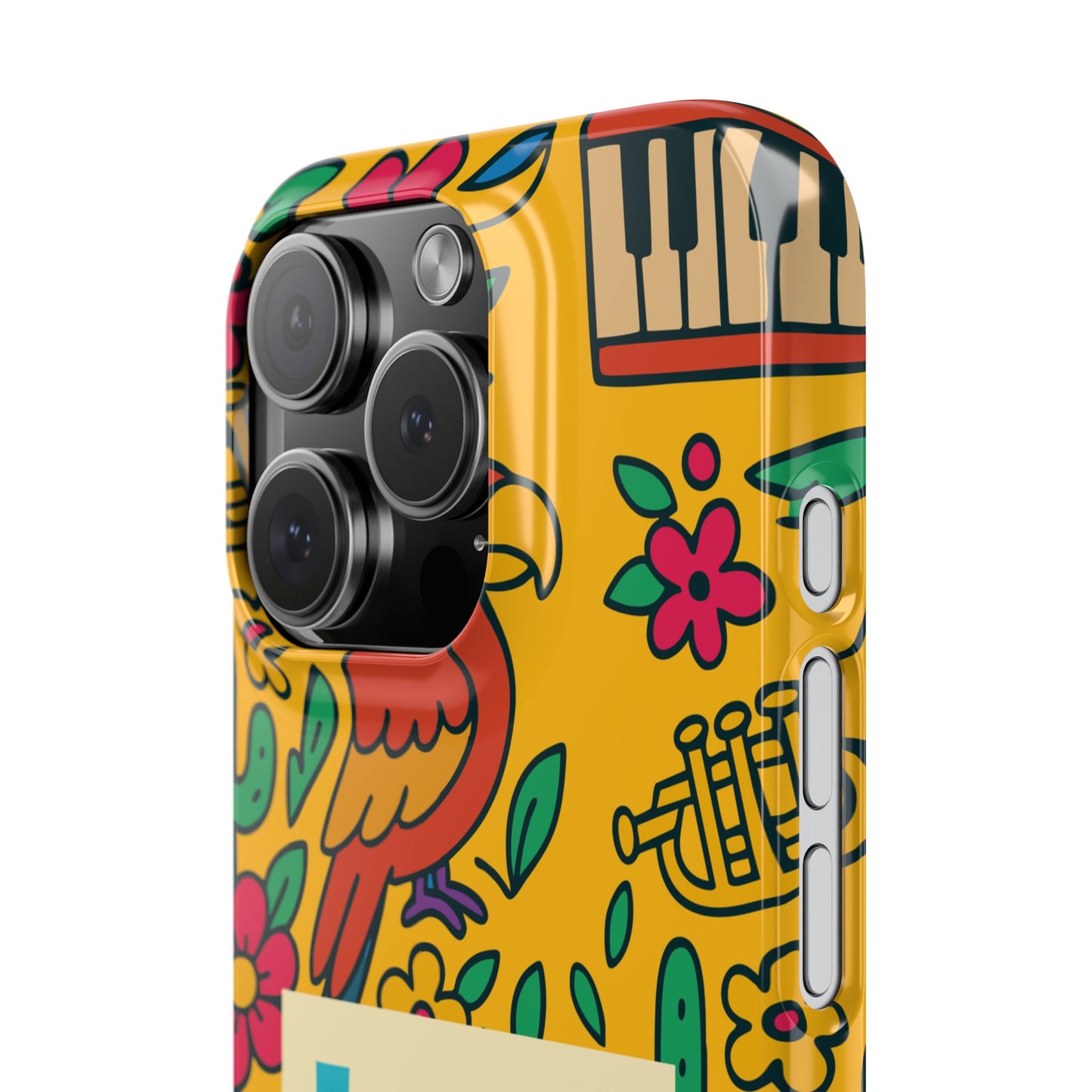 Slim Phone Case – Amarillo Ritmo by La Calle Band