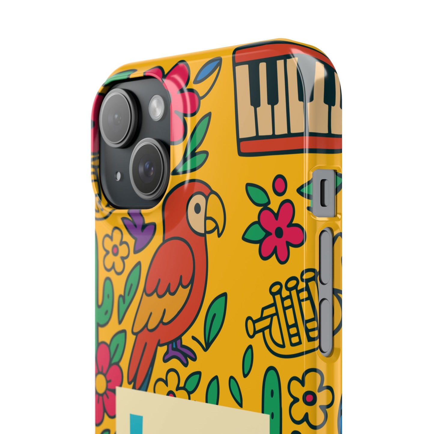 Slim Phone Case – Amarillo Ritmo by La Calle Band