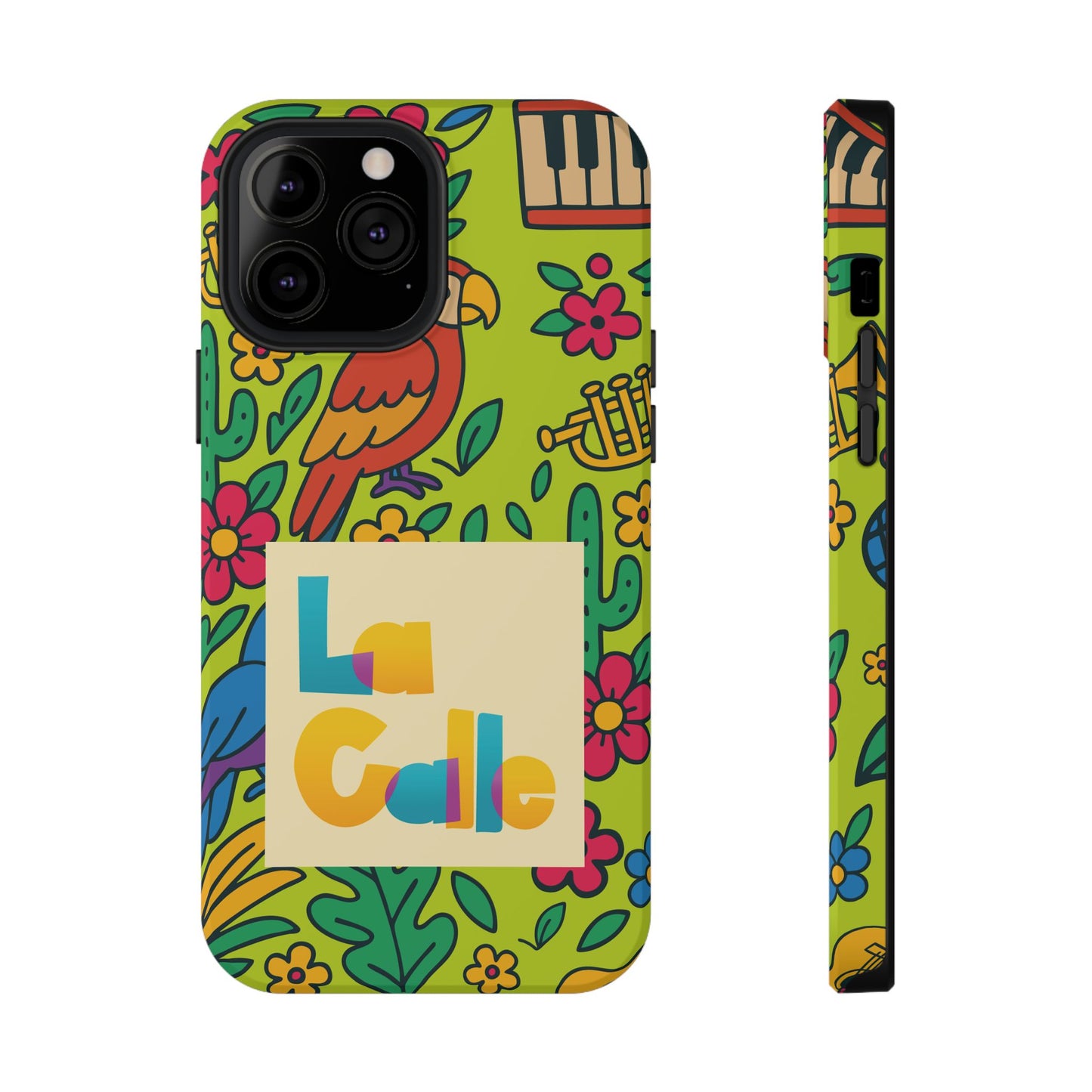 Impact-Resistant Phone Case – Electric Verde by La Calle Band