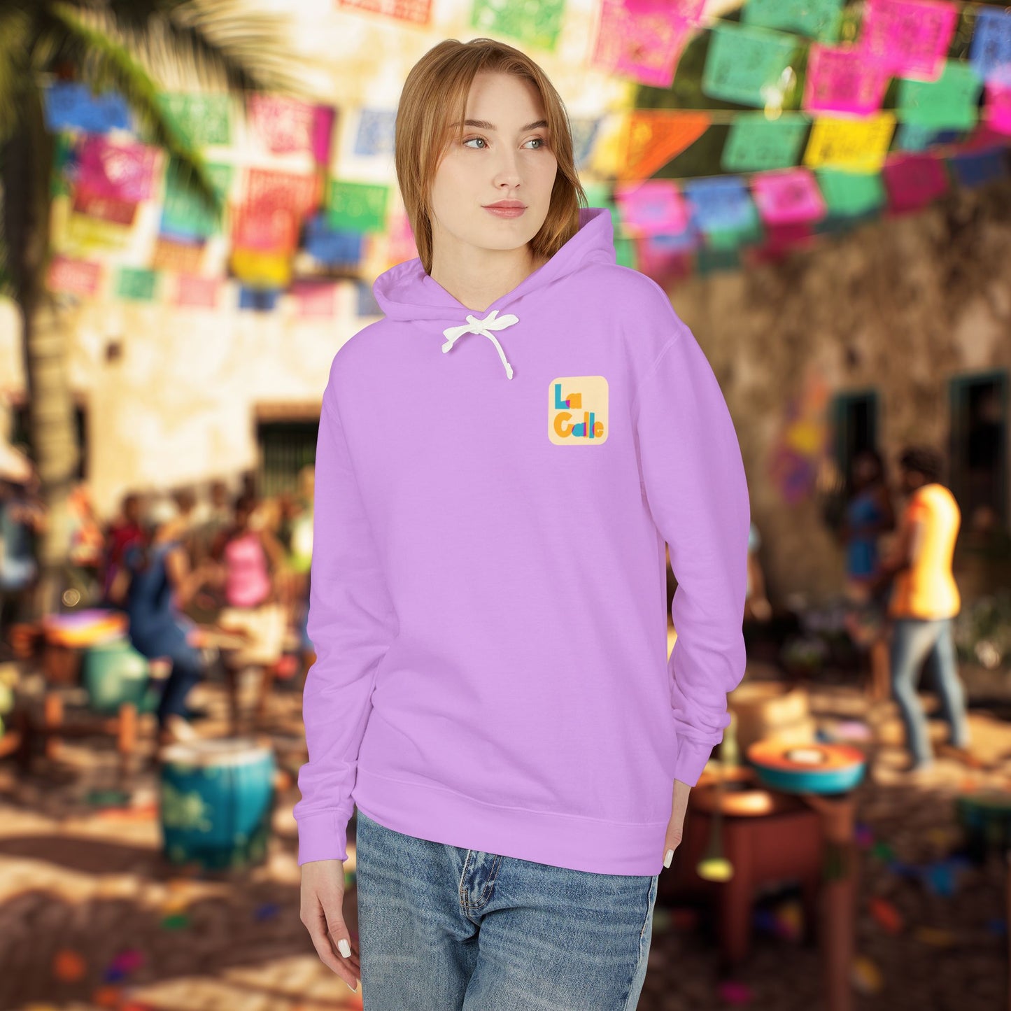Ritmo. Amor. Familia. Unisex Garment-Dyed Hoodie