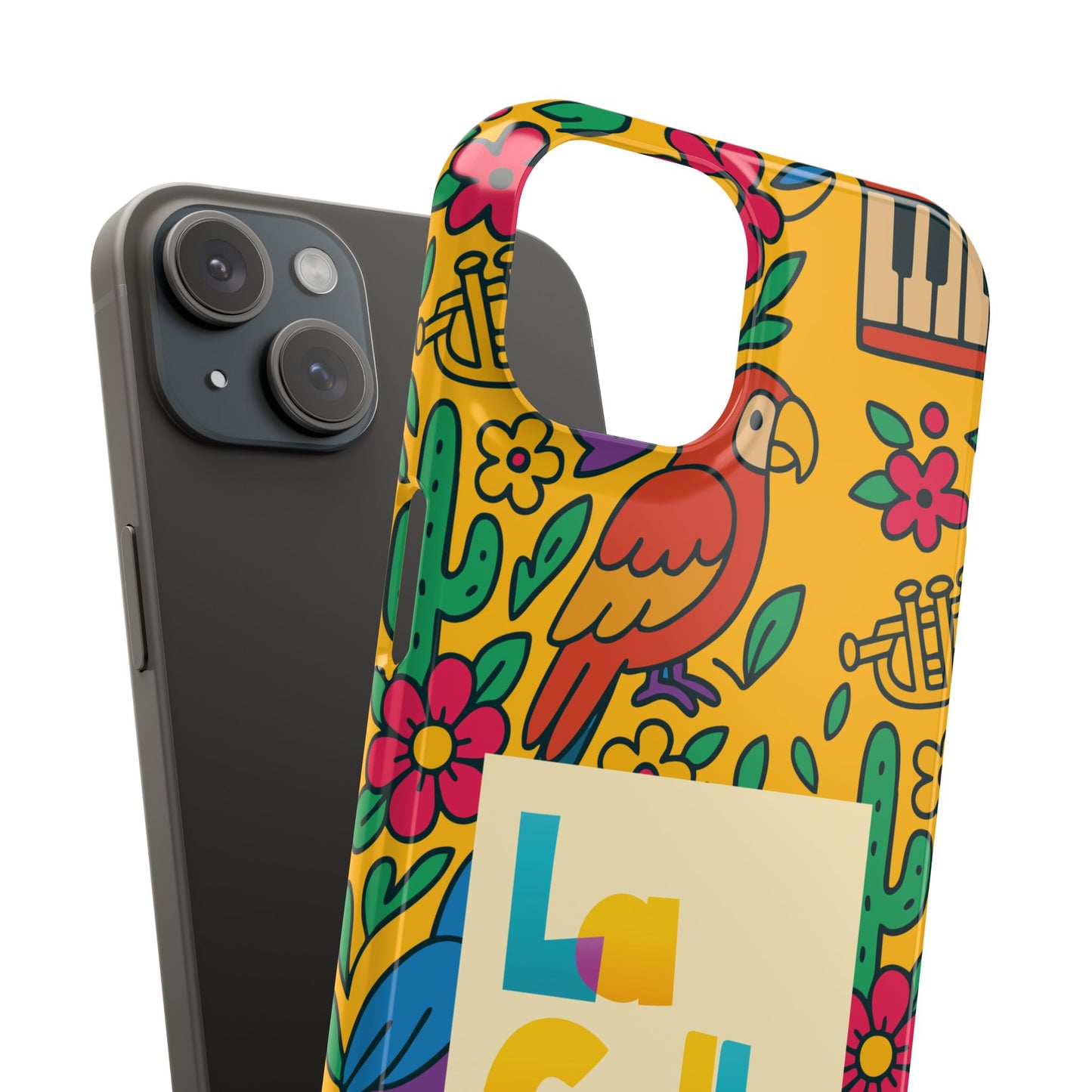 Slim Phone Case – Amarillo Ritmo by La Calle Band