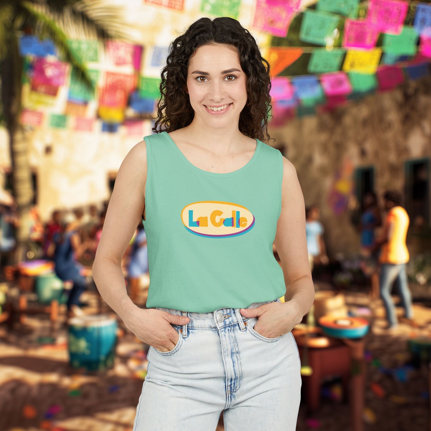 La Calle Classic Logo Tank Top